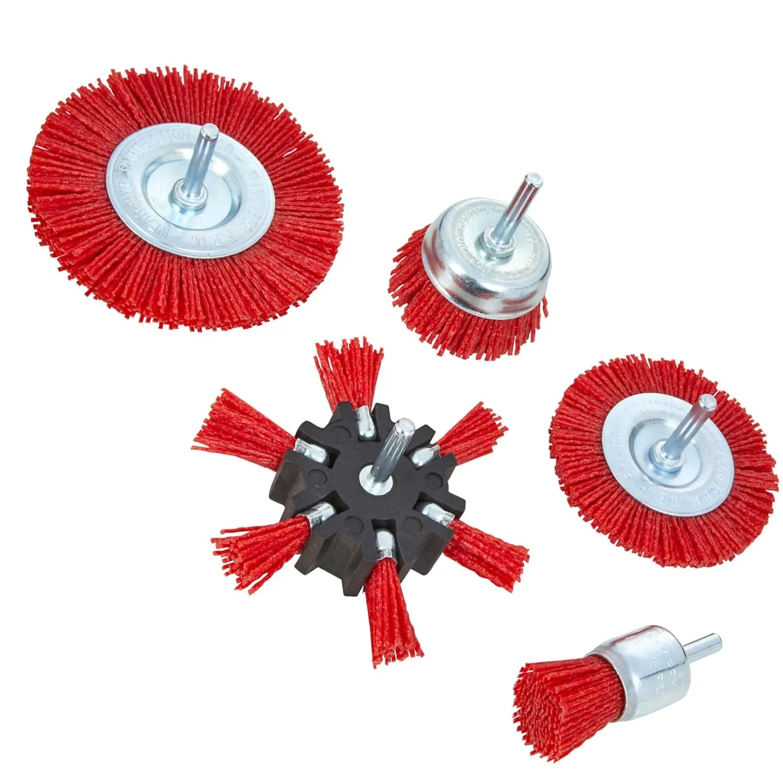 BlueSpot Nylon Abrasive Brush Set 5 Piece 