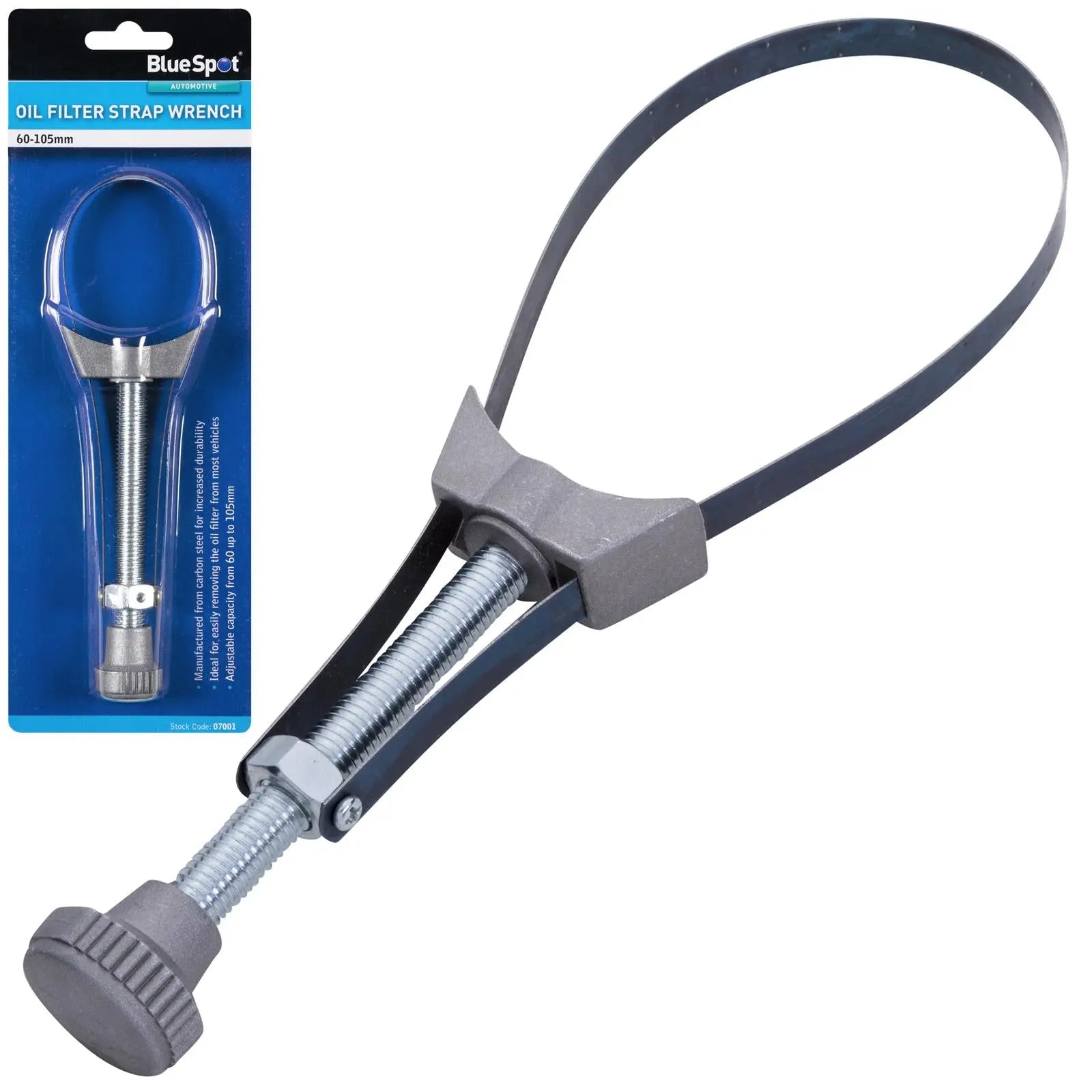 BlueSpot Oil Filter Strap Wrench 60-105mm 
