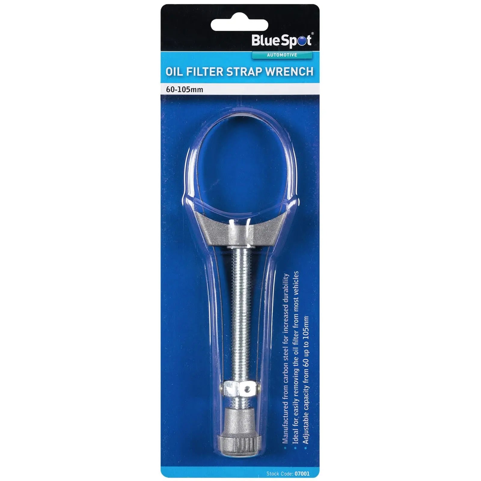 BlueSpot Oil Filter Strap Wrench 60-105mm 