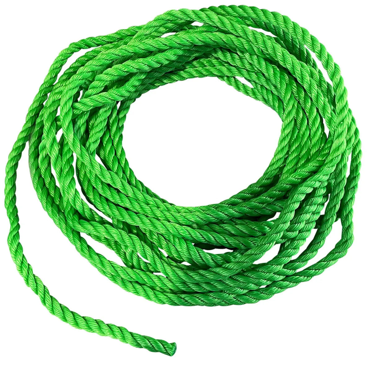 Small Green Rope BlueSpot Polypropylene Rope Green 15m x 12mm 50ft - White Rose Tools