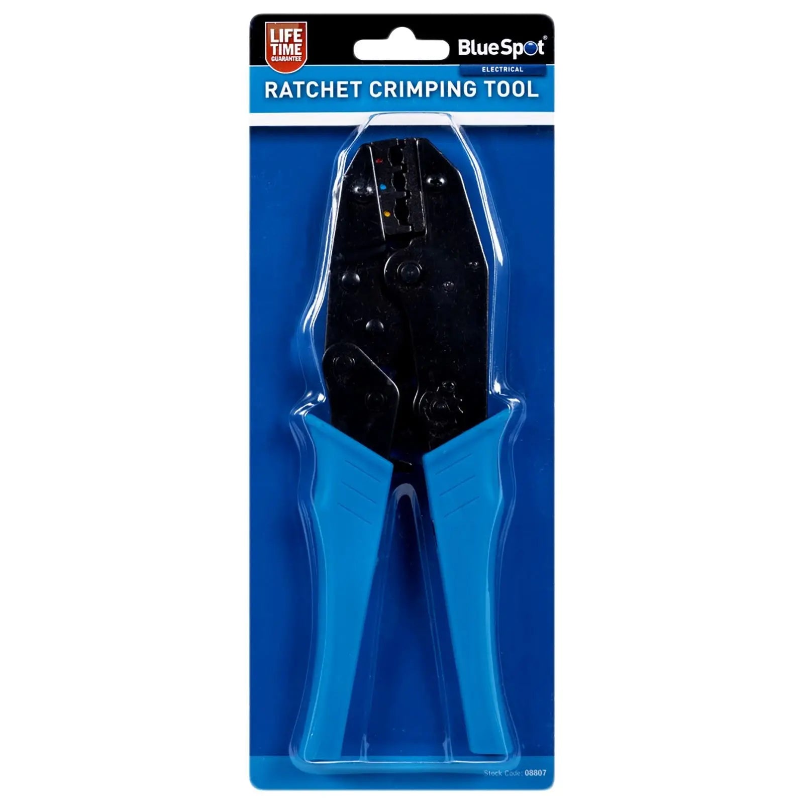 BlueSpot Ratchet Crimping Tool for Insulated Electrical Terminals 
