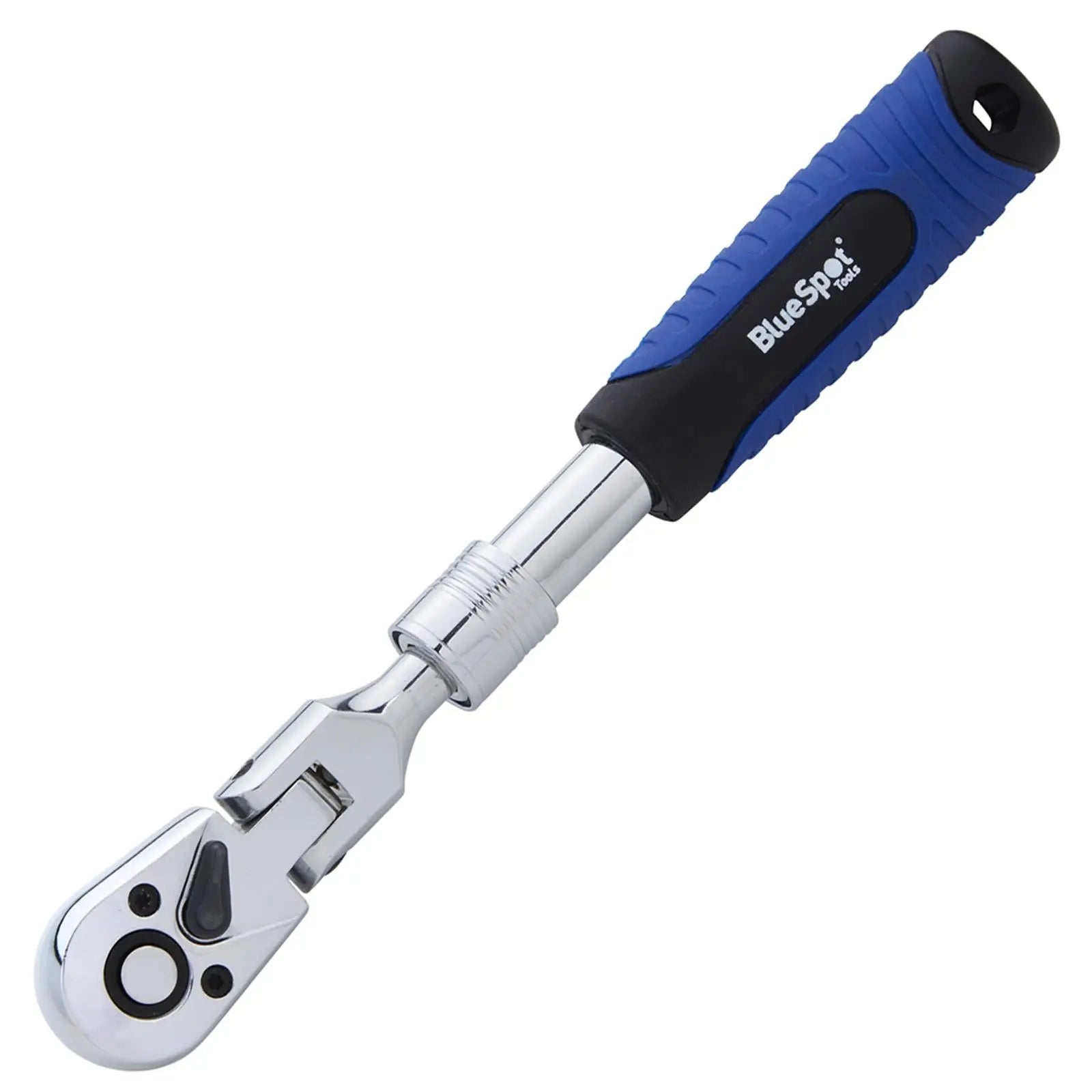 BlueSpot Ratchet Handle Socket Wrench Telescopic Flexi Head 3/8" Drive 250-350mm 72 Tooth 