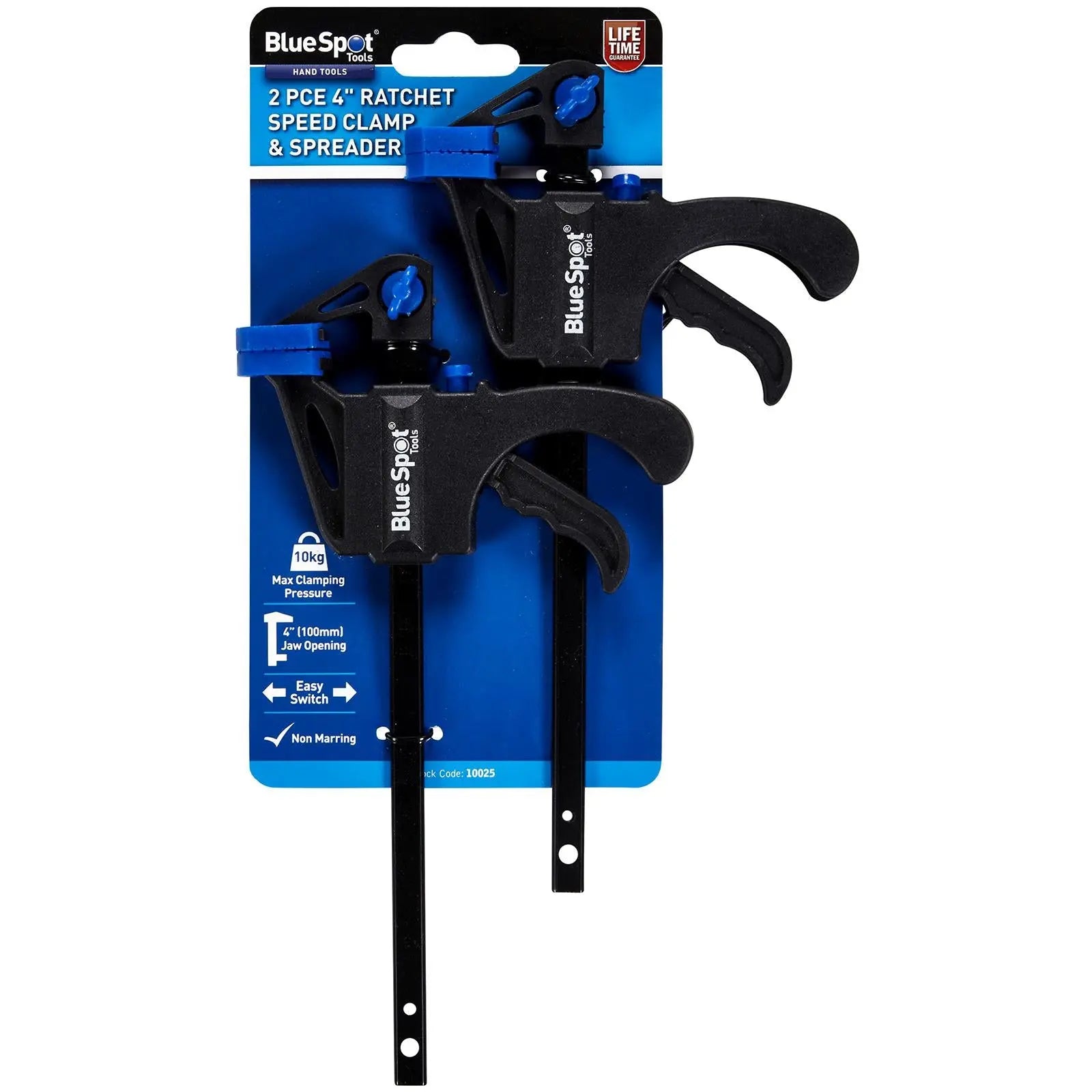 BlueSpot Ratchet Speed Clamp and Spreader 2pc 4 