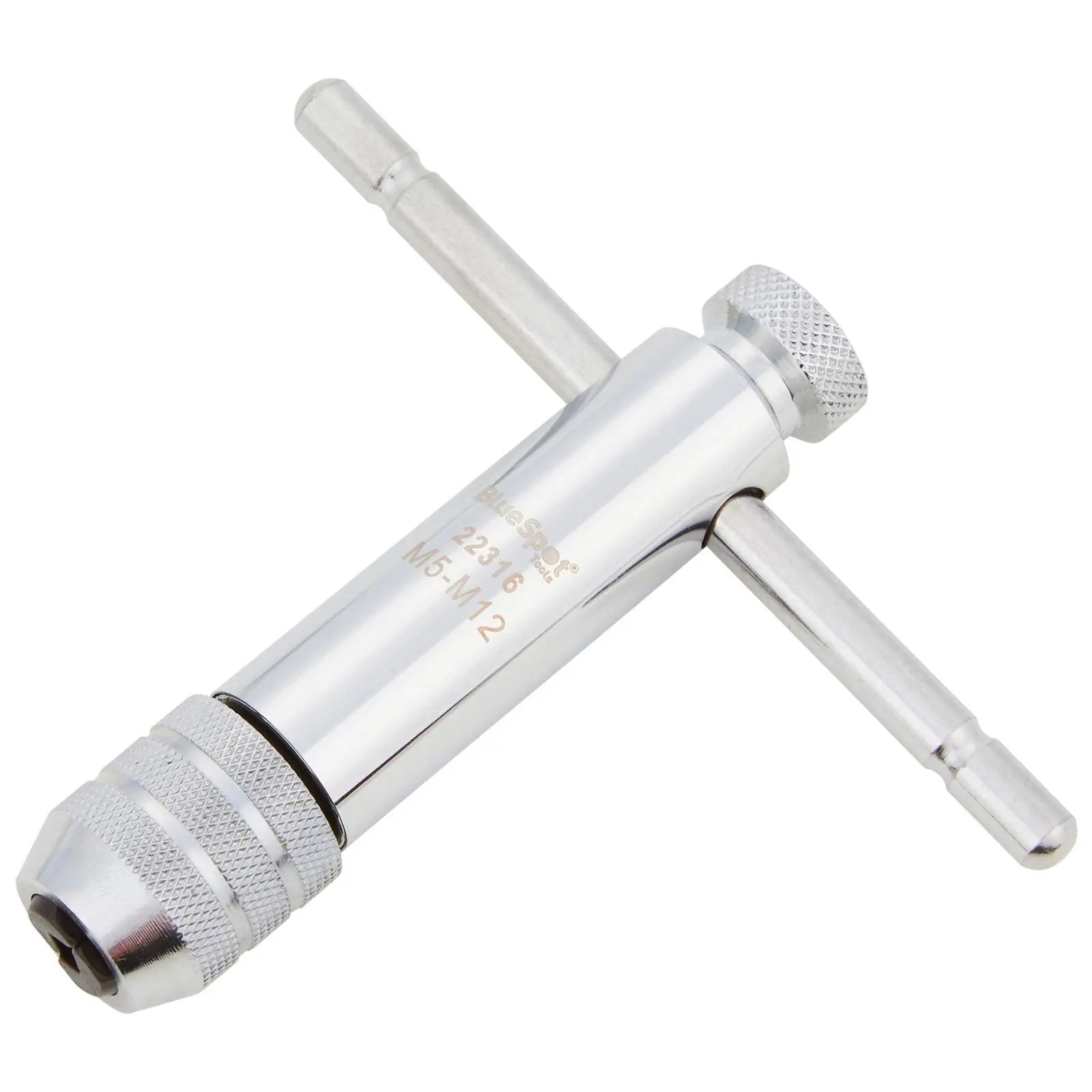 BlueSpot Ratchet Tap Wrench 110mm M5-M12  White Rose Tools