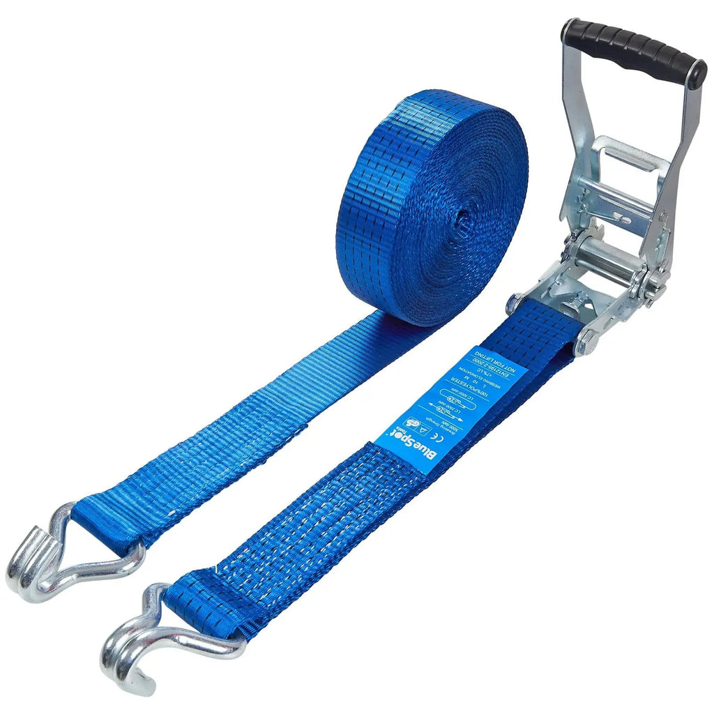Loop Lash Ratchets BlueSpot Ratchet Tie Down | Heavy Duty Cargo Lash 50mm x 10m