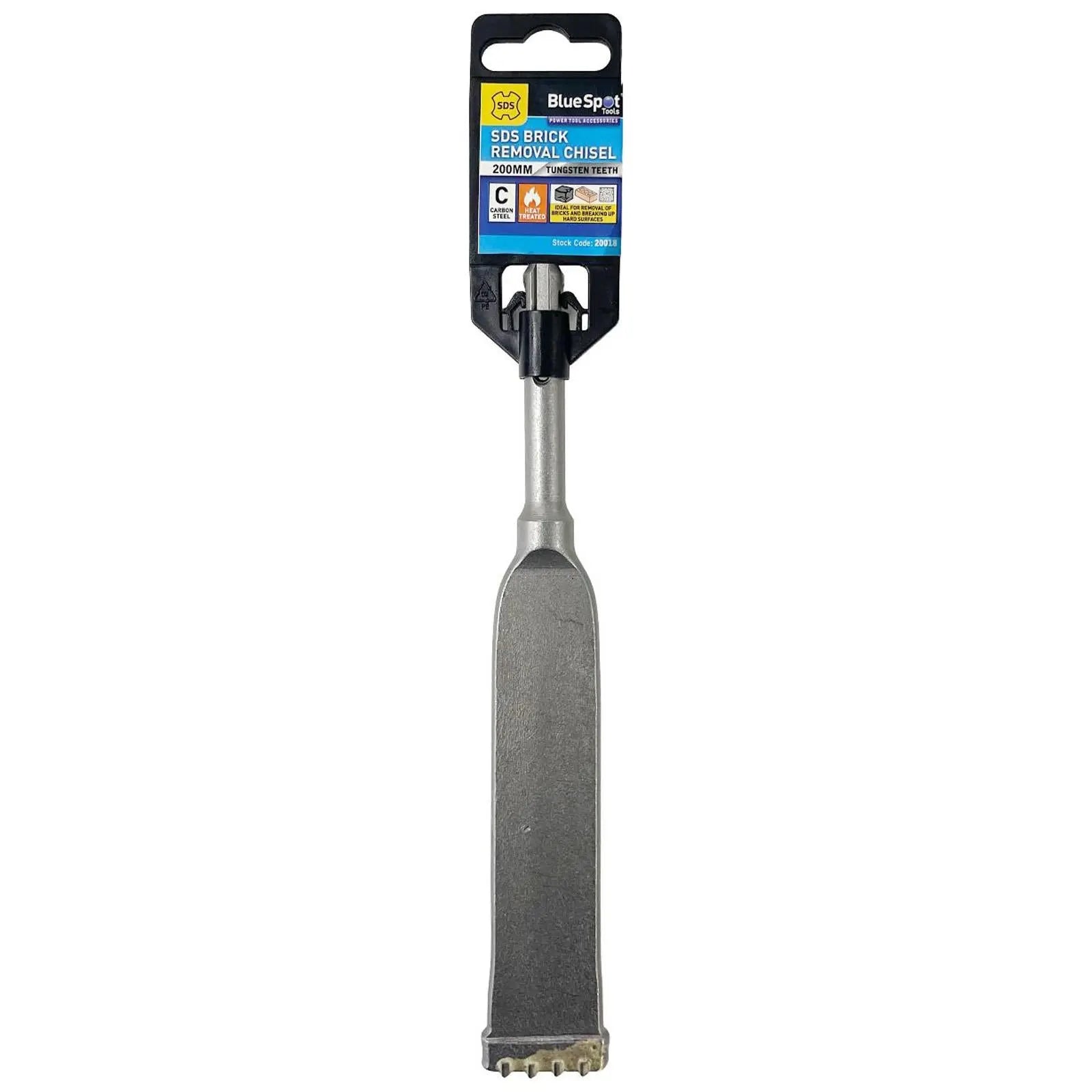 BlueSpot SDS Plus Brick Removal Chisel 200mm 8in 10 x 30mm Wide  White Rose Tools