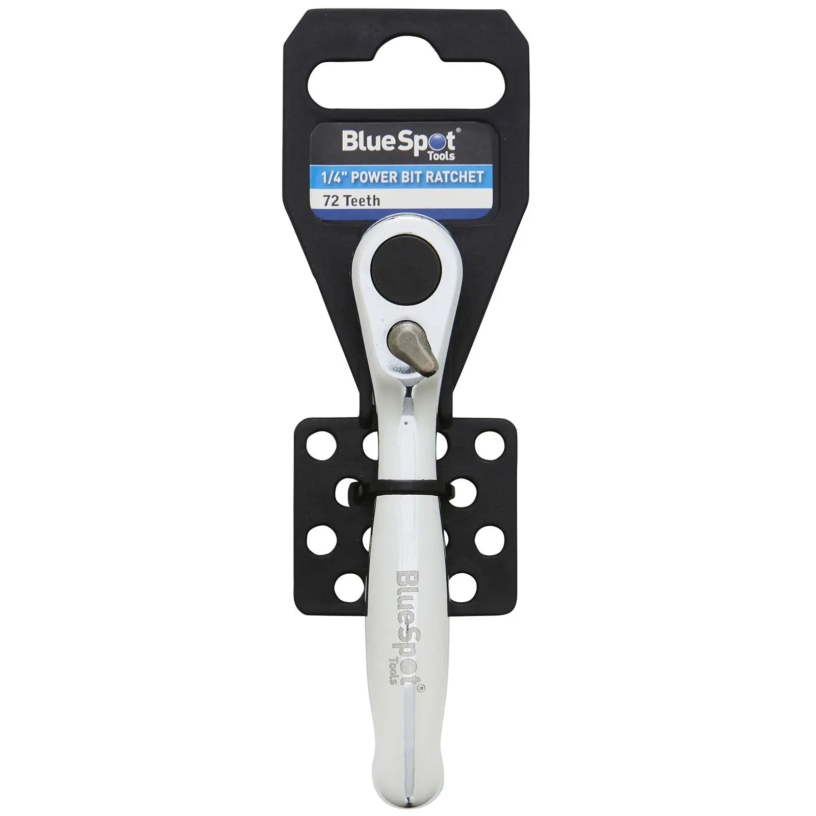 BlueSpot Screwdriver Bit Ratchet Handle Wrench 1/4" Hex 72 Tooth 