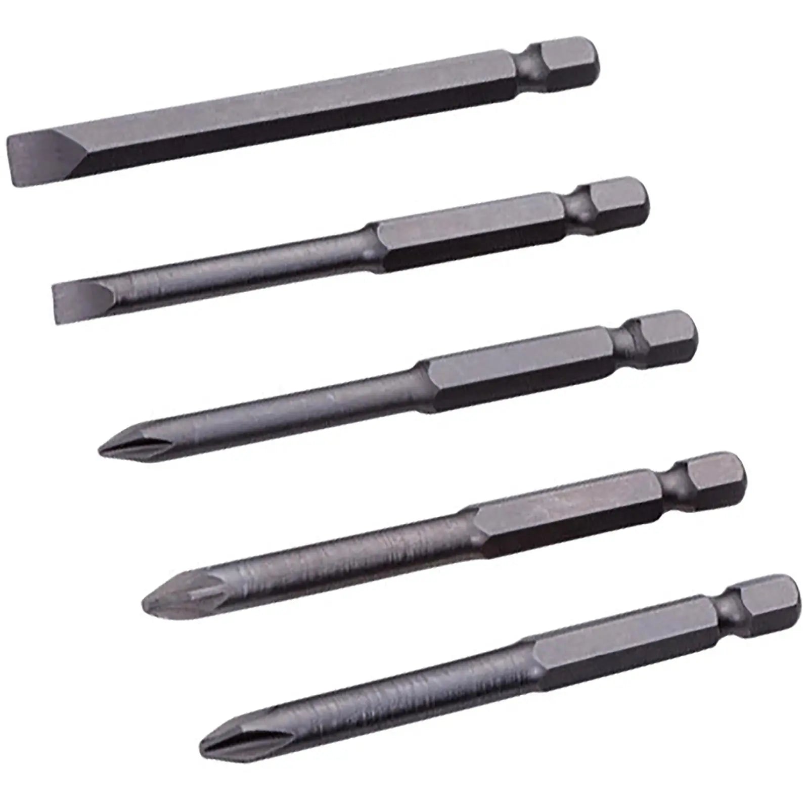 BlueSpot Screwdriver Bits (PH-PZ Slot) 75mm (3")  5 Pieces 