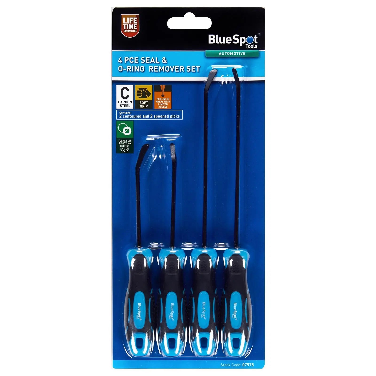 BlueSpot Seal And O-Ring Remover Set 4 Piece  White Rose Tools