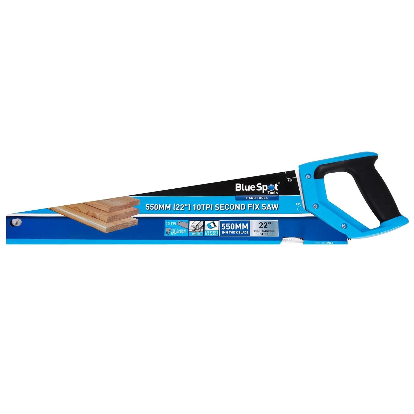 BlueSpot Second Fix Saw 550mm 22  White Rose Tools