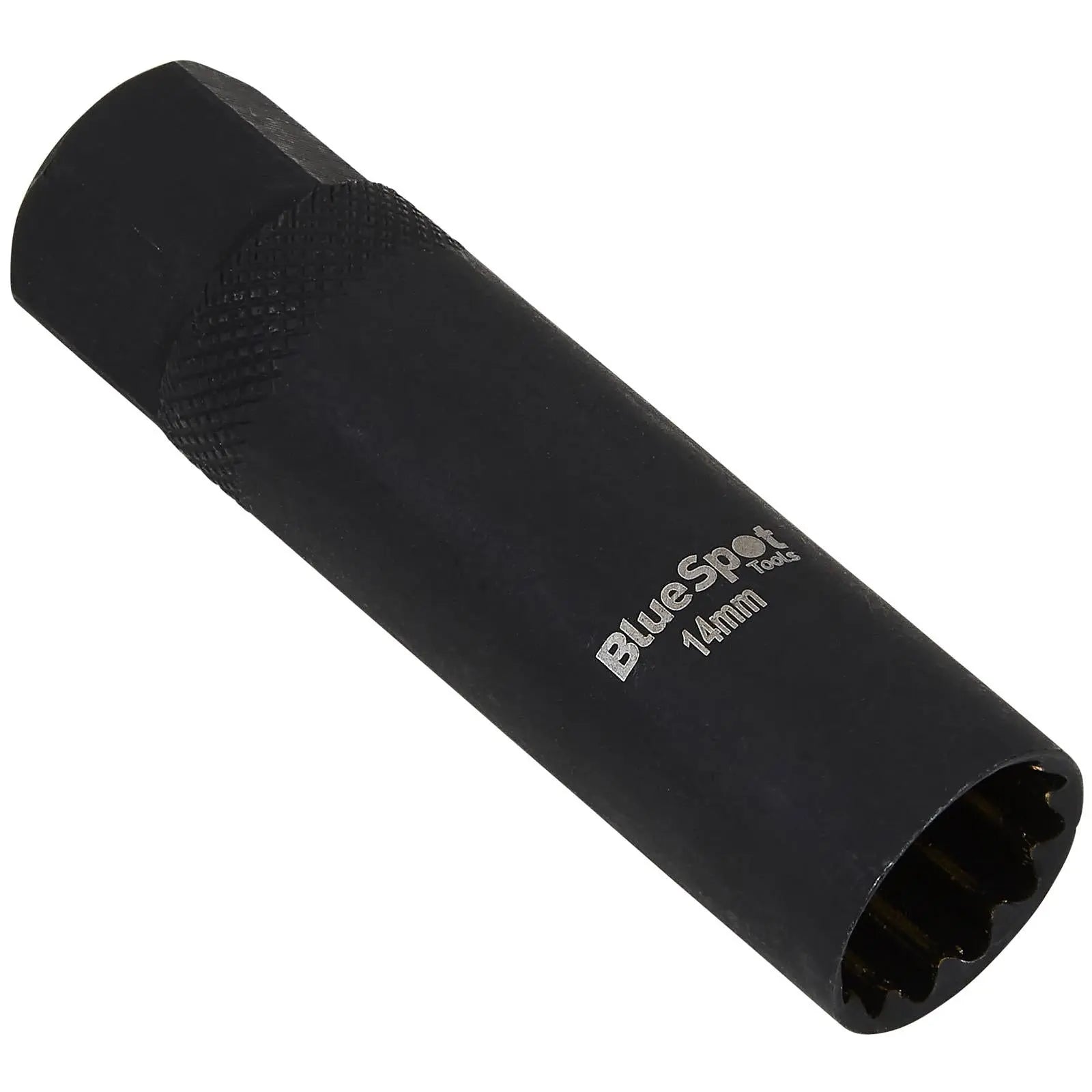 BlueSpot Spark Plug Socket 14mm Thin Wall 3/8" Drive 12 Point  White Rose Tools