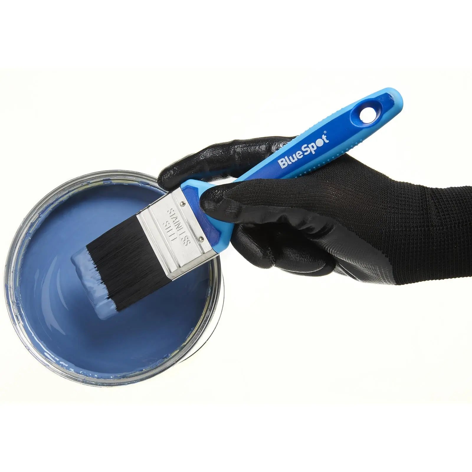 BlueSpot Synthetic Paint Brush with Soft Grip Handle 100mm (4") 