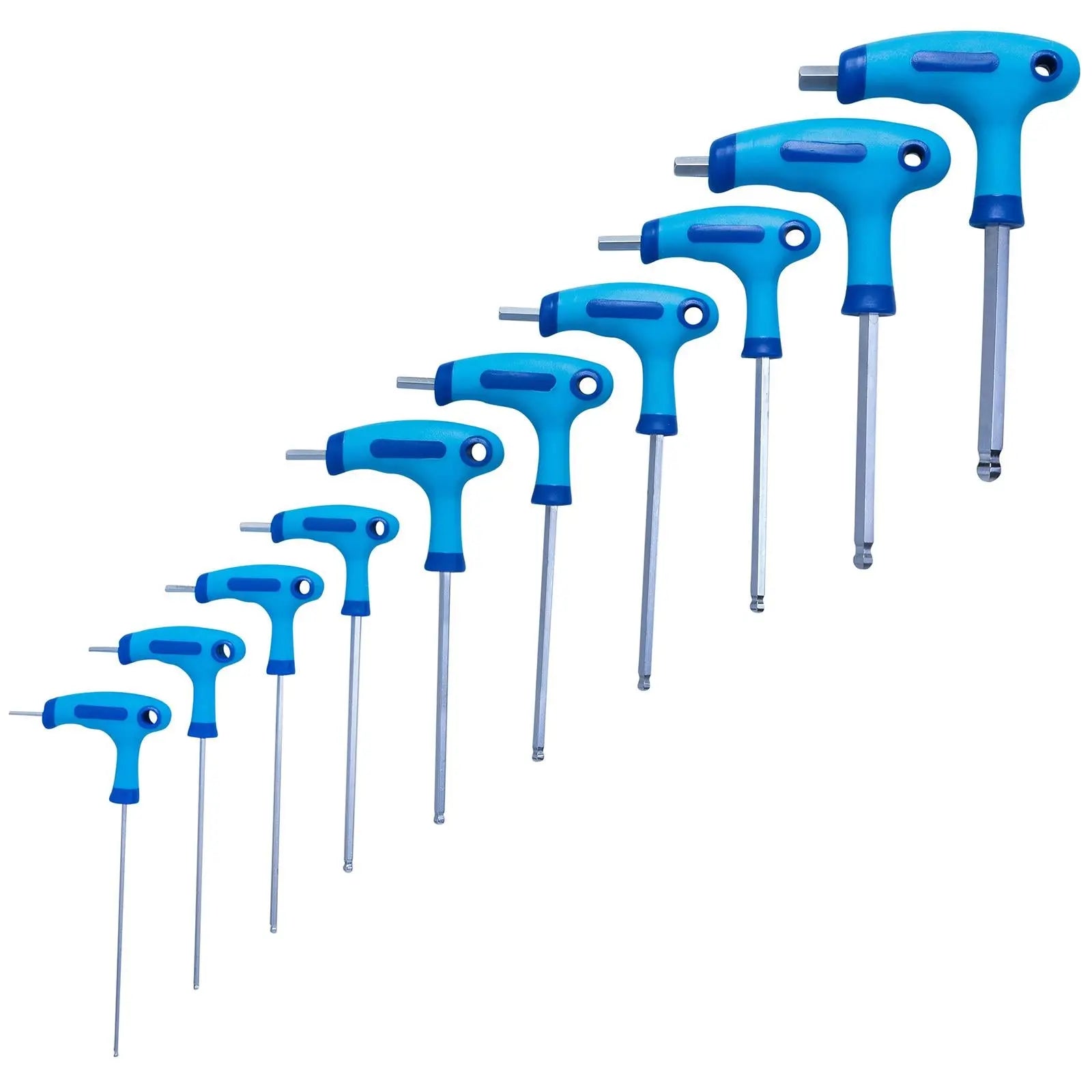 BlueSpot T-Handle Ball End Hex Key Set 10 Piece 2mm-10mm 