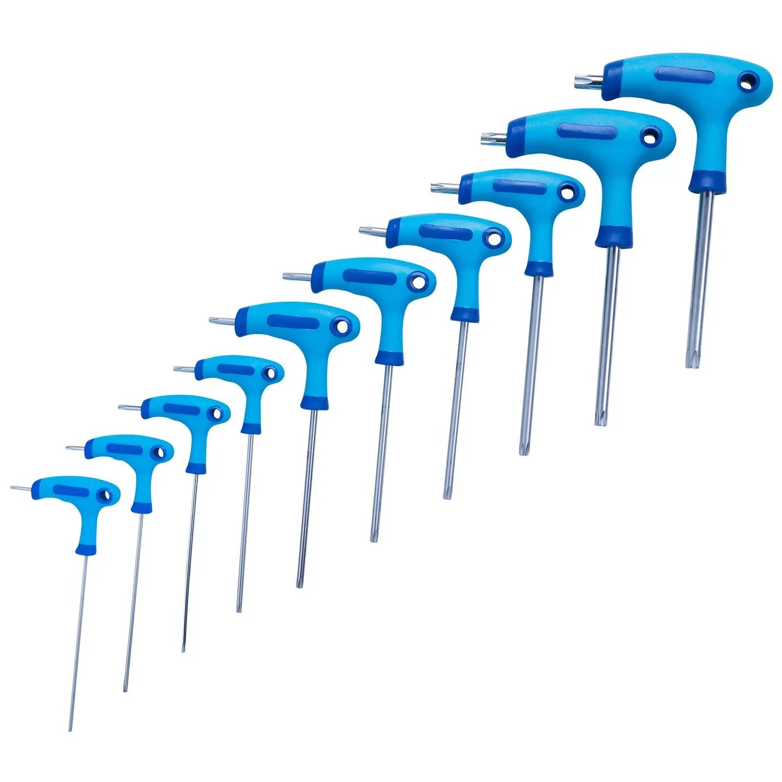 BlueSpot T-Handle Torx Key Set 10 Piece T9-T50 