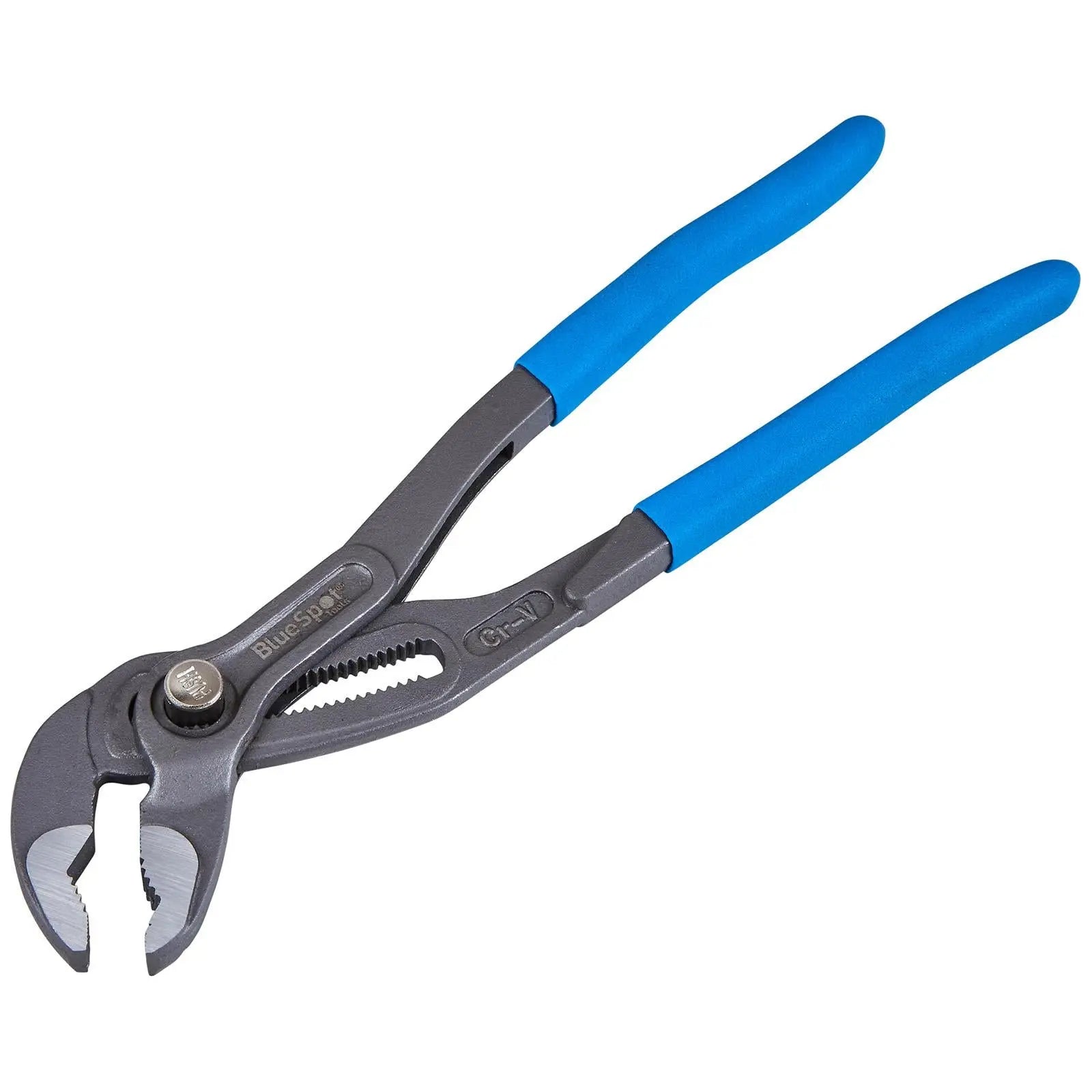 BlueSpot Water Pump Pliers Push Button Slide 250mm 10in  White Rose Tools
