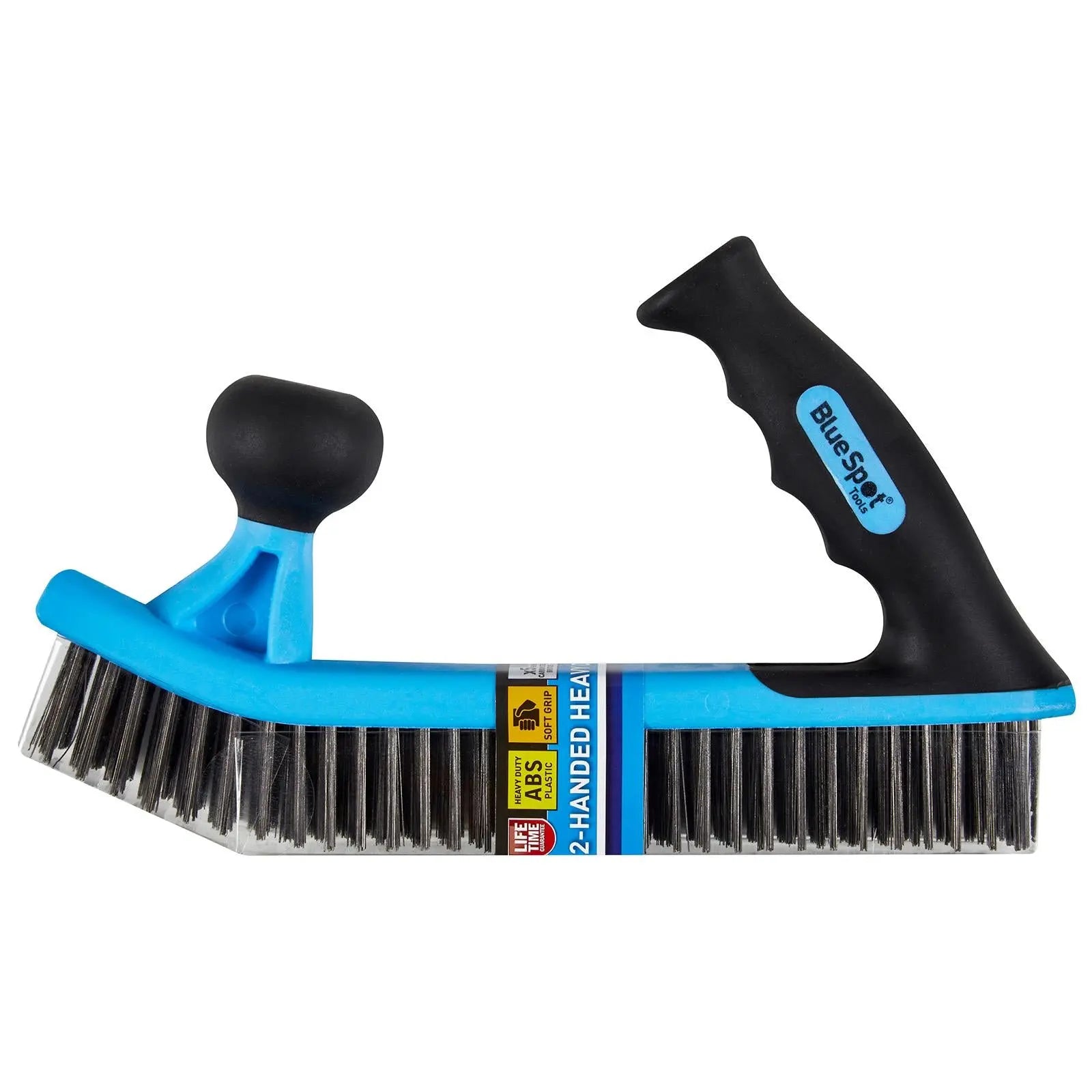 BlueSpot Wire Brush Heavy Duty 2 Handed  White Rose Tools