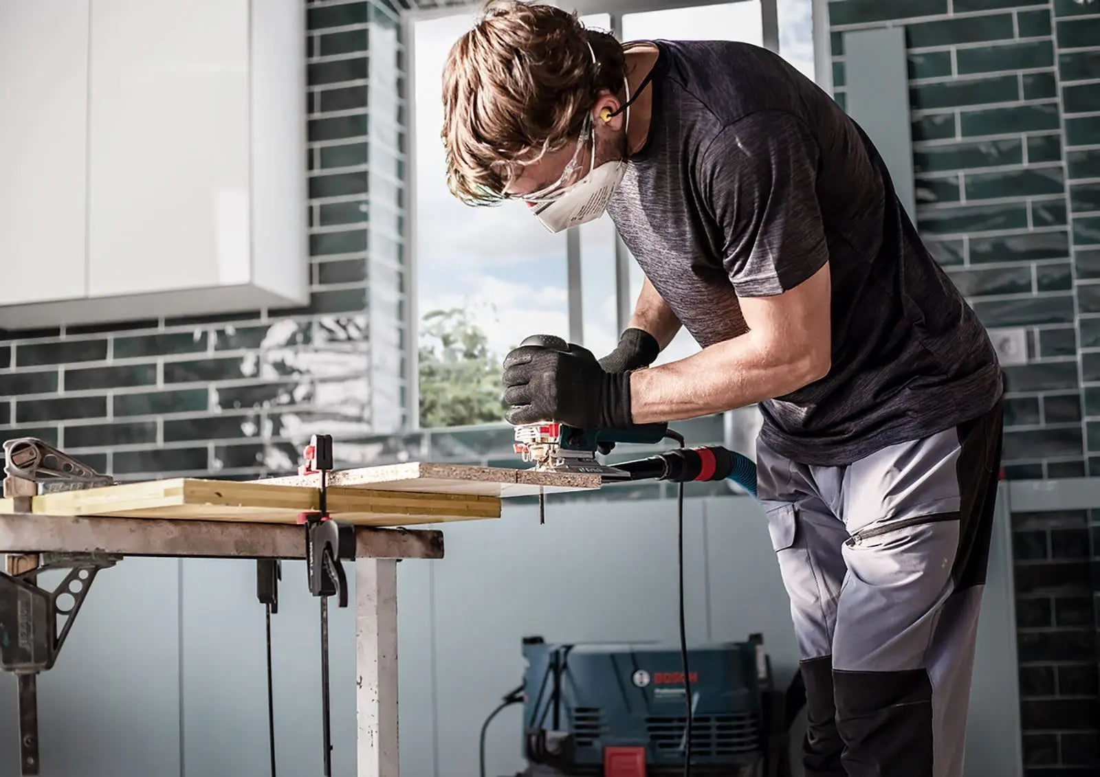 Bosch EXPERT Jigsaw Blades 5 Piece T308BF Hardwood 2 Side Clean 117mm  White Rose Tools