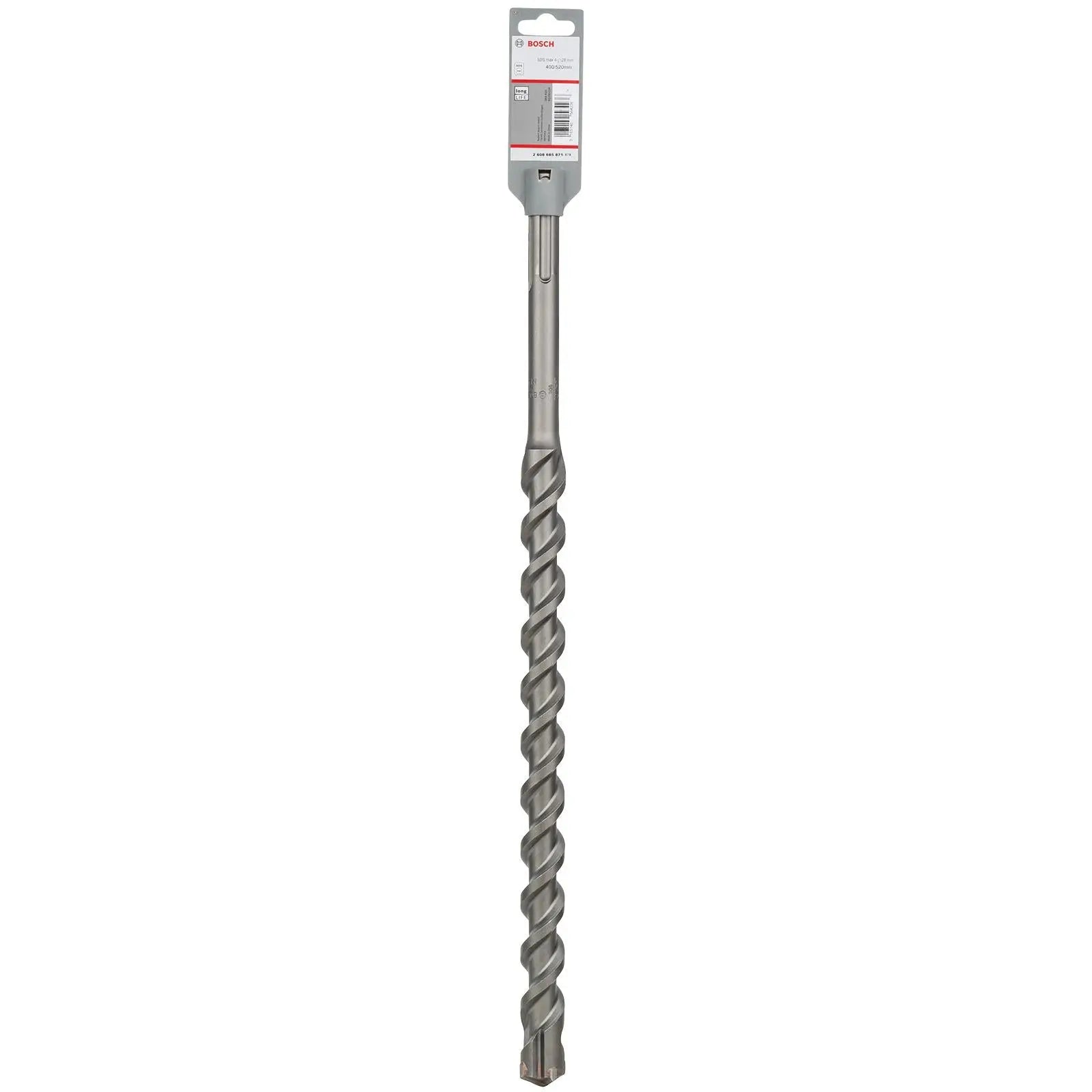 Bosch Hammer Drill Bit SDS Max 4 Cutter Head Concrete Masonry 28 x 520mm (WL:400mm)  White Rose Tools