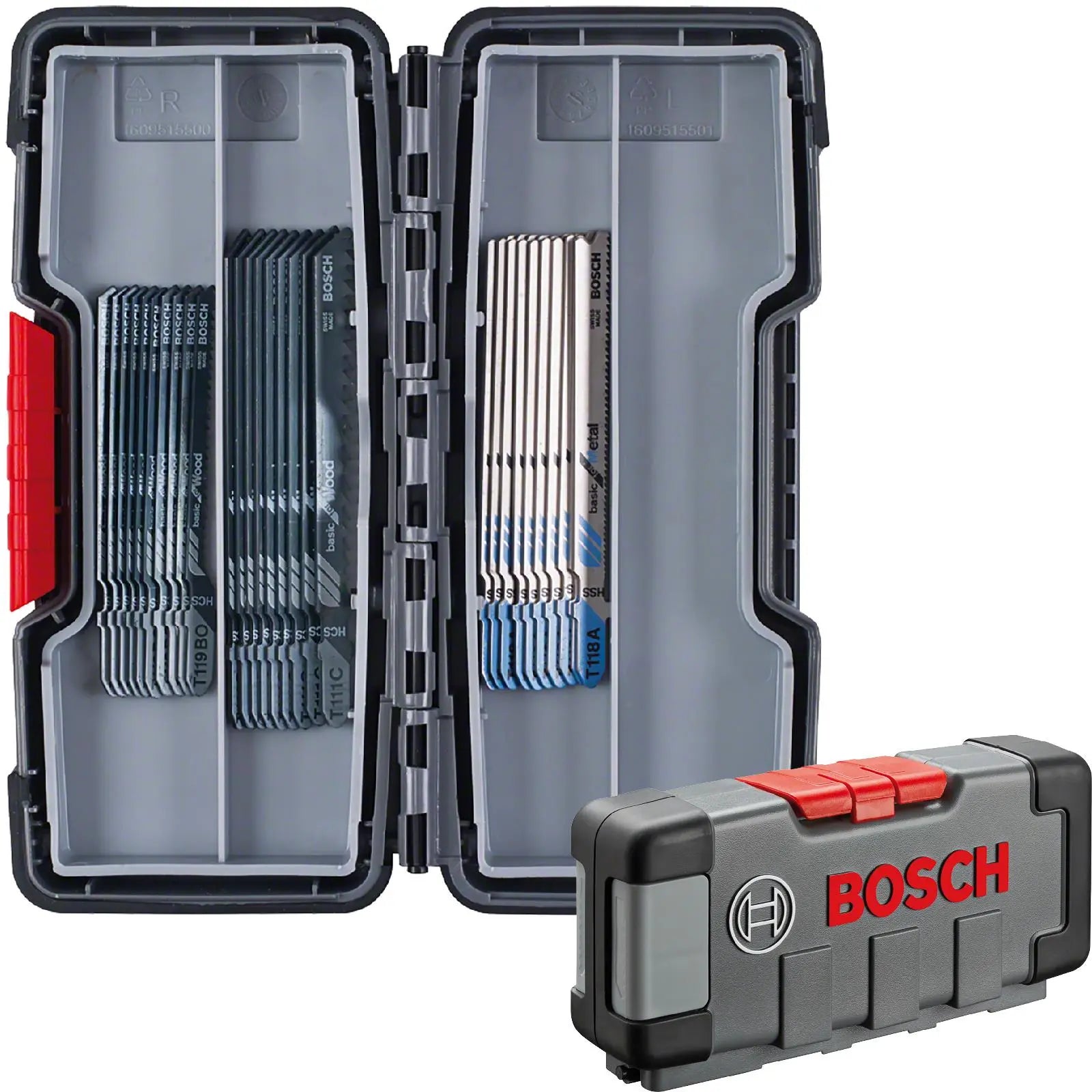 Bosch Jigsaw Blade Set 30 Piece in Tough Box for Wood and Metal  White Rose Tools