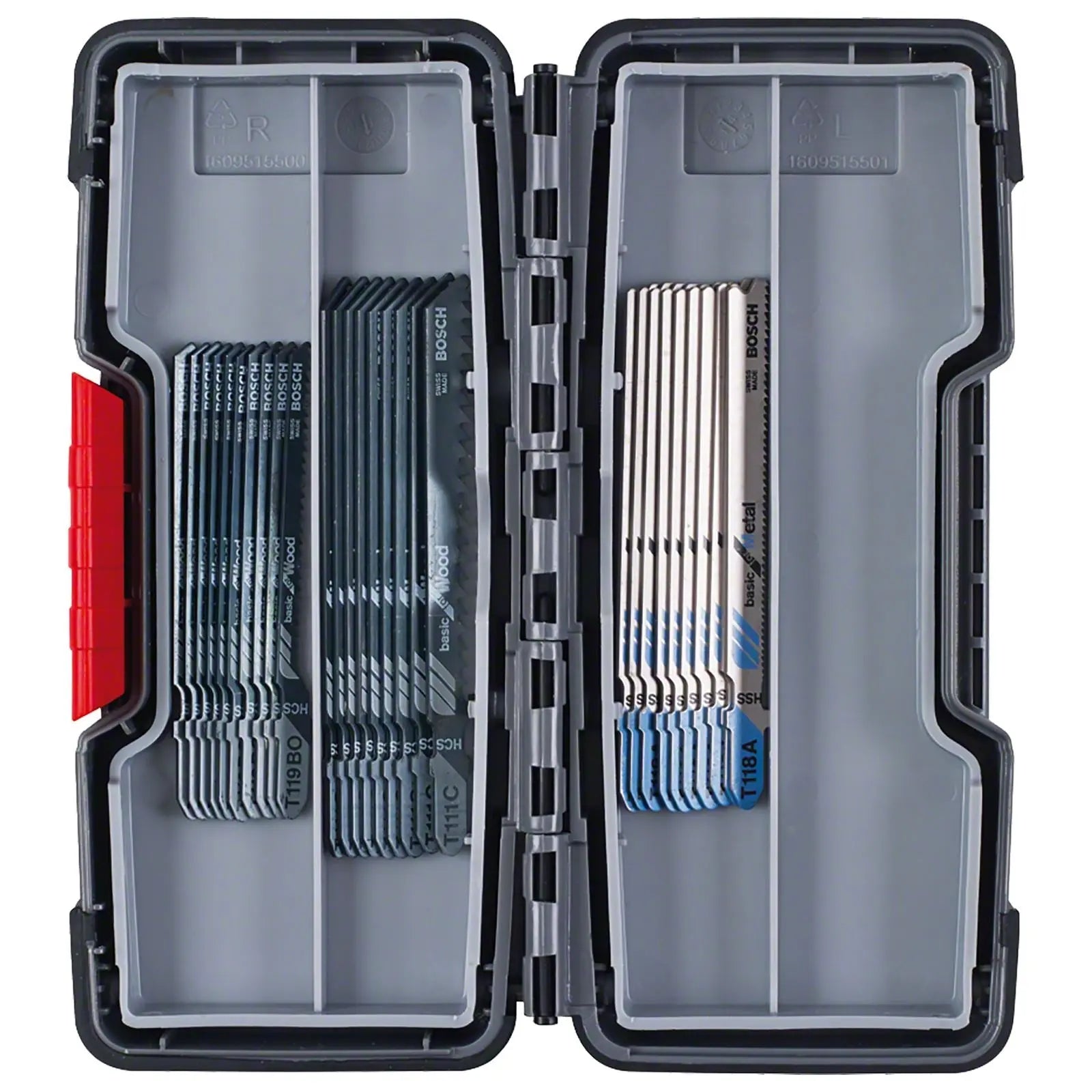Bosch Jigsaw Blade Set 30 Piece in Tough Box for Wood and Metal  White Rose Tools