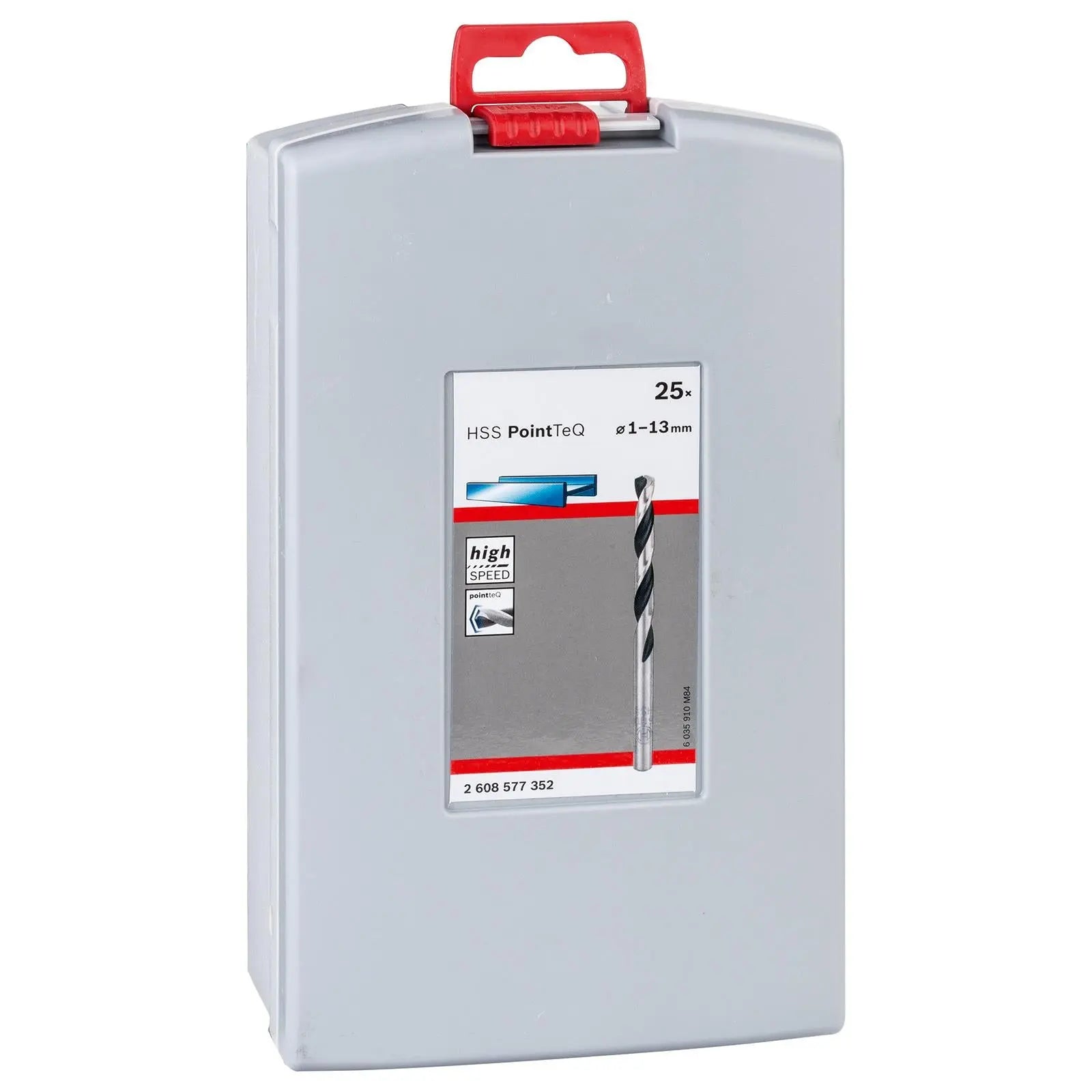 Bosch Professional HSS Drill Bit Set 1-13mm Metal Twist Drills PointTeQ 25 Pieces  White Rose Tools