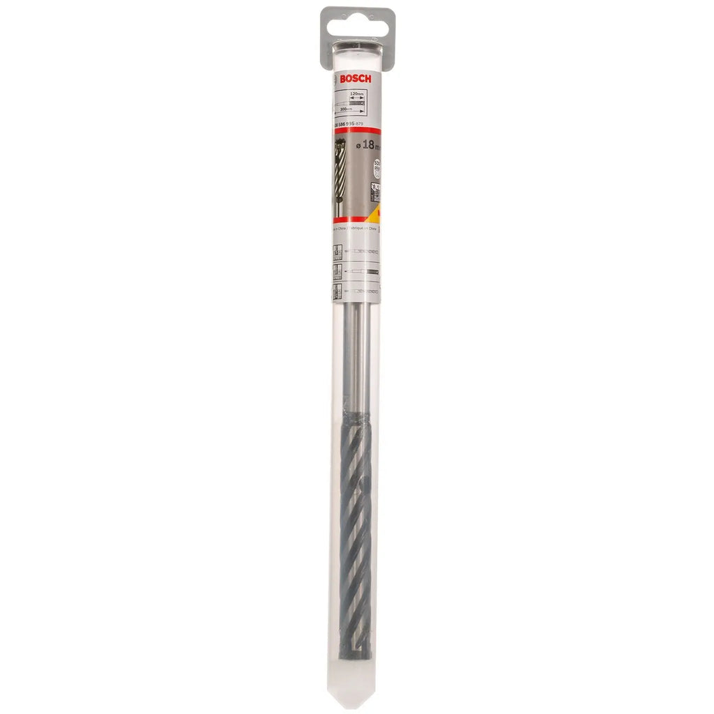 Bosch Rebar Cutter Drill Bit 4 Cutter SDS Plus 9 Reinforced Concrete 300mm 16-32mm (WL:120mm)  White Rose Tools