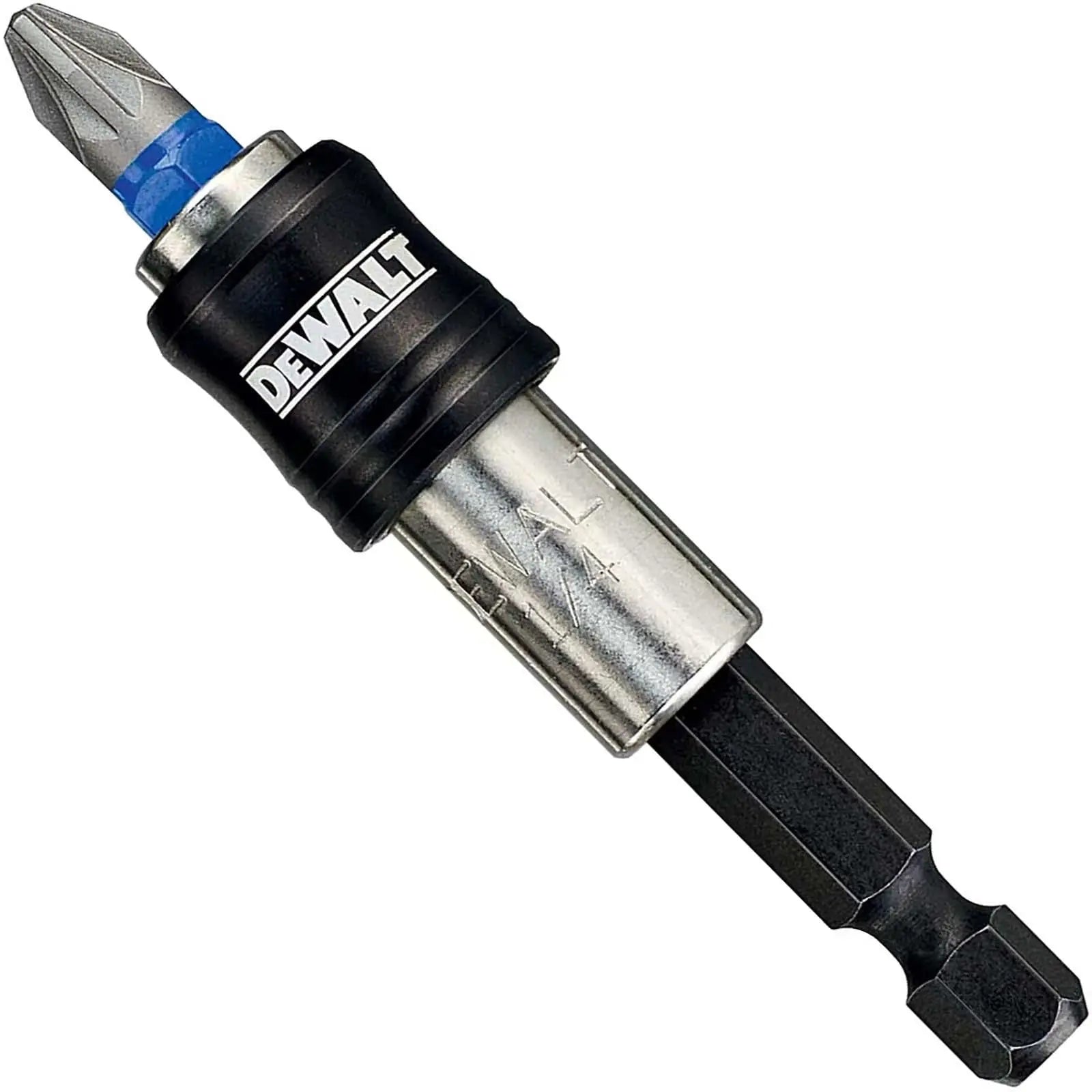DeWalt Screwdriver Bit Set Colour Coded Magnetic Bit Holer Pozi Phillips Slotted Trx  White Rose Tools