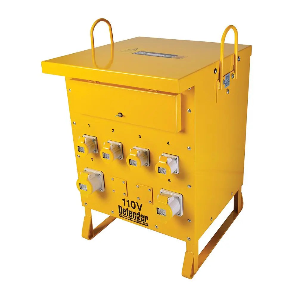 Defender 10kVA 3-Phase Transformer 16A/32A 110V ZE210027  White Rose Tools