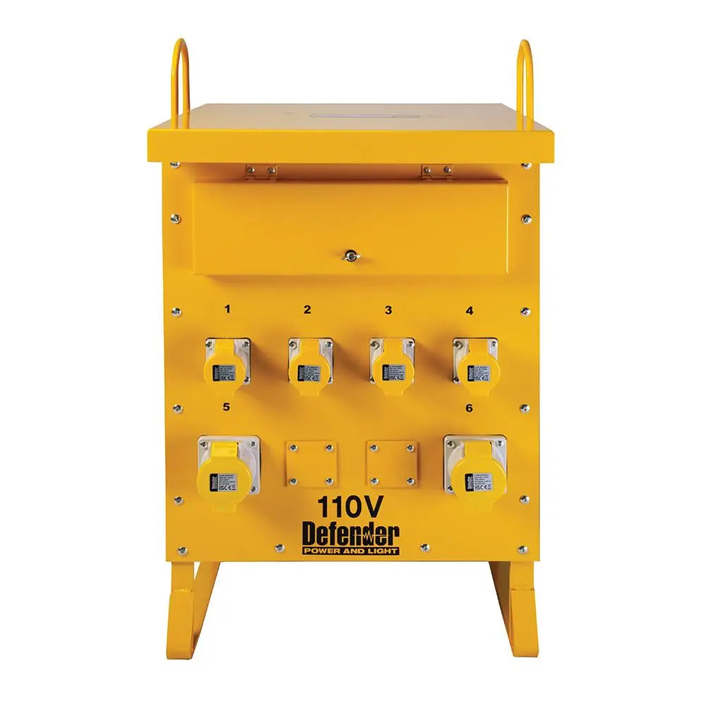 Defender 10kVA 3-Phase Transformer 16A/32A 110V ZE210027  White Rose Tools