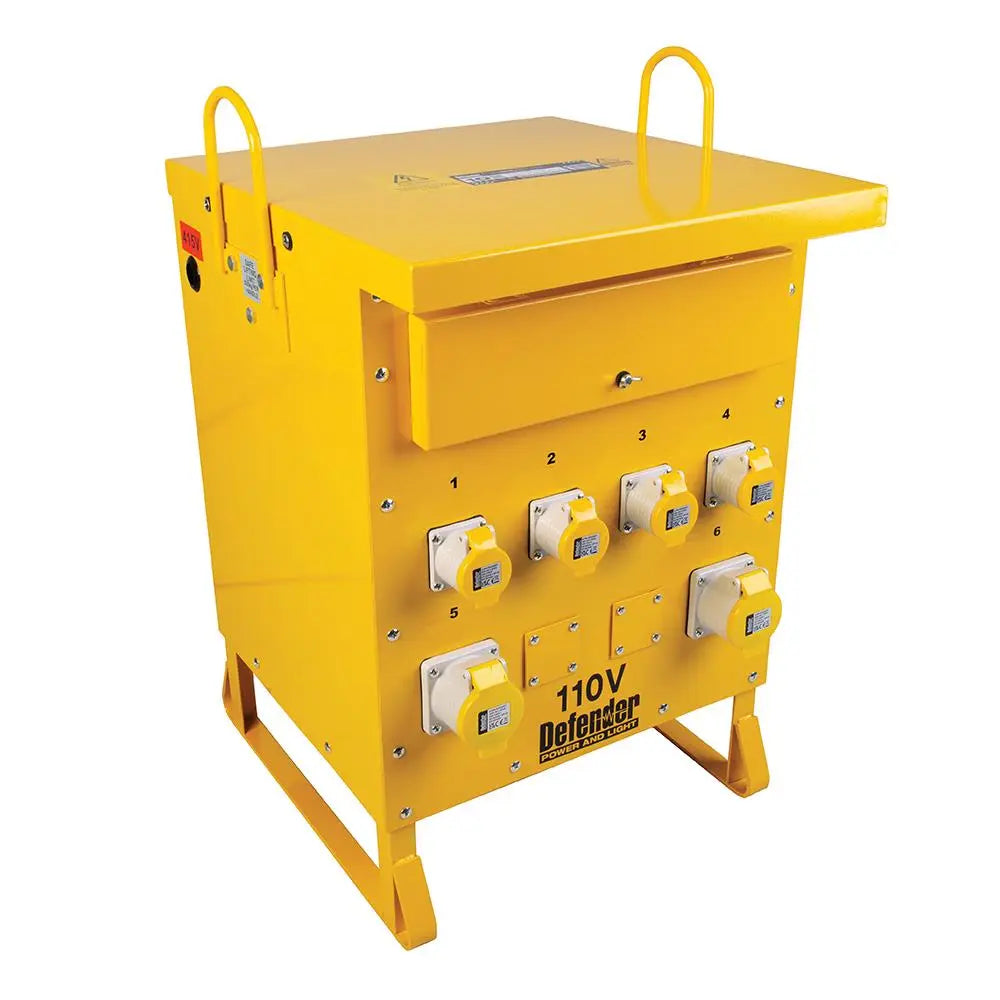 Defender 10kVA 3-Phase Transformer 16A/32A 110V ZE210027  White Rose Tools