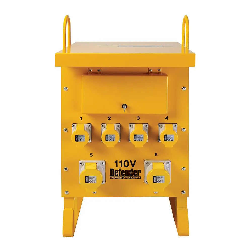 Defender 10kVA Single Phase Transformer 16A / 32A 110V ZE210022  White Rose Tools