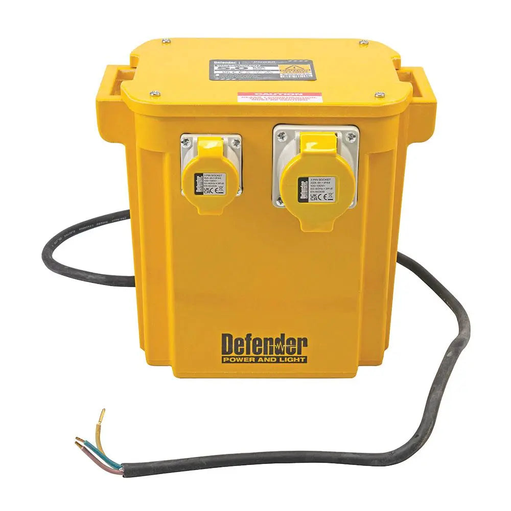 Defender 5kVA Portable Transformer 16A / 32A 110V E205042  White Rose Tools