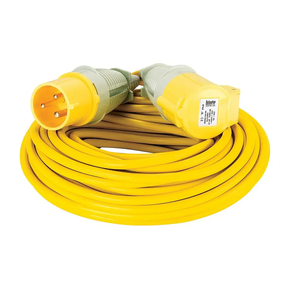 Defender Arctic Extension Lead 2.5mm2 32A 25m 110V E85249  White Rose Tools