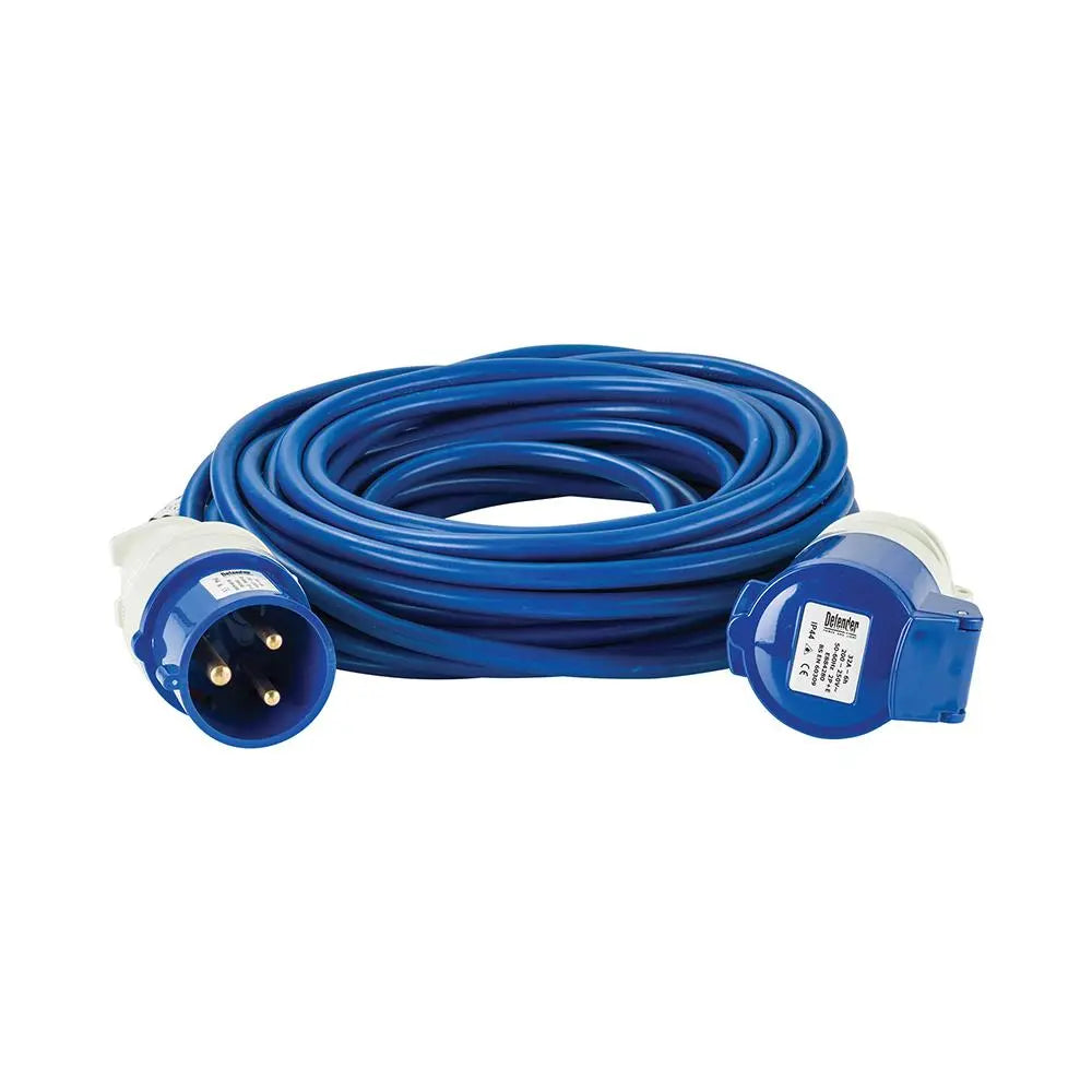 Defender Arctic Extension Lead Blue 2.5mm2 32A 14m 230V E85237  White Rose Tools