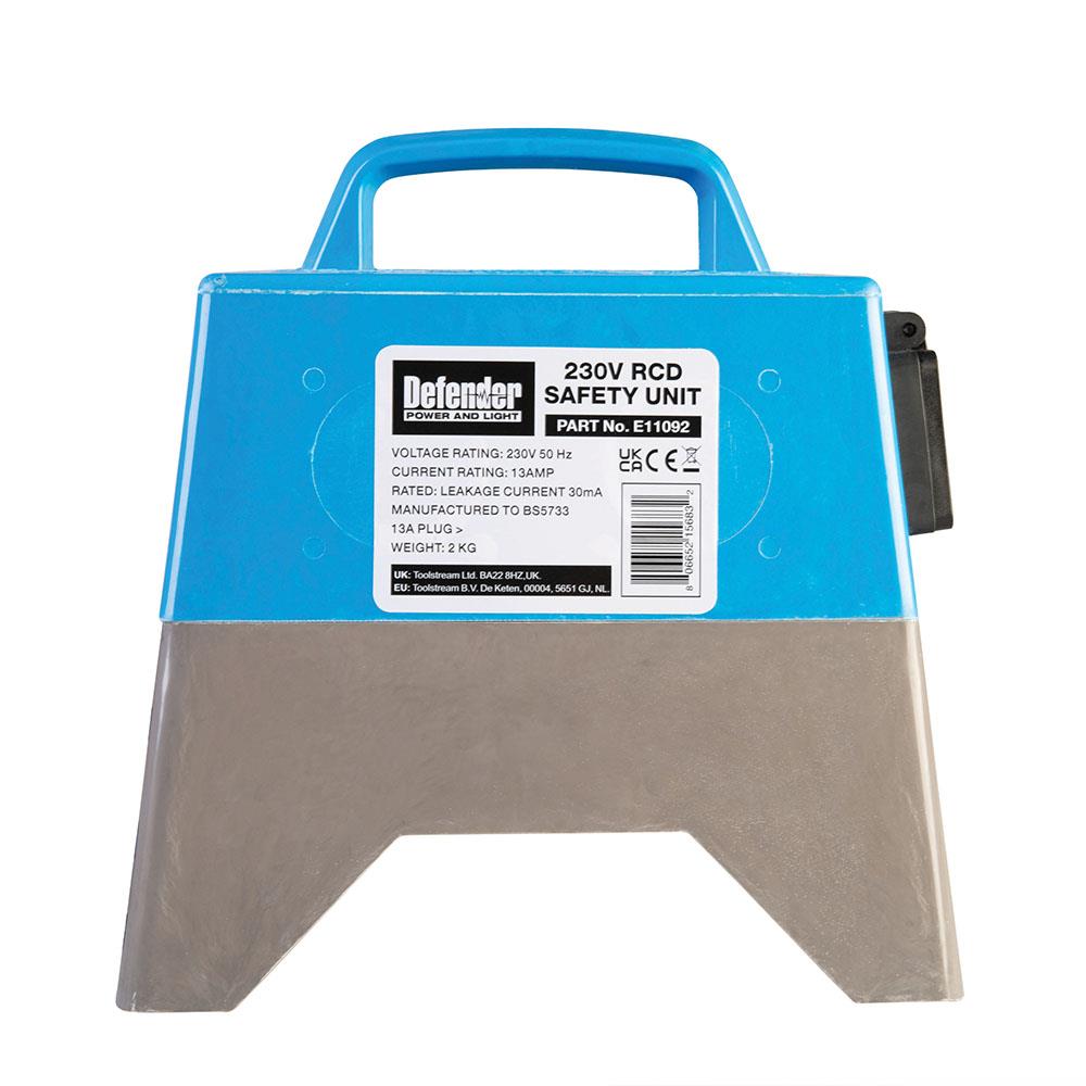 Defender Earth Leakage Unit 13A 230V E11092  White Rose Tools