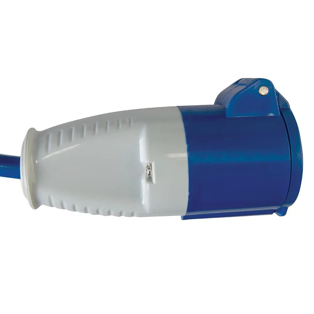 Defender Extension Lead Blue 2.5mm2 16A 14m 230V E85221  White Rose Tools