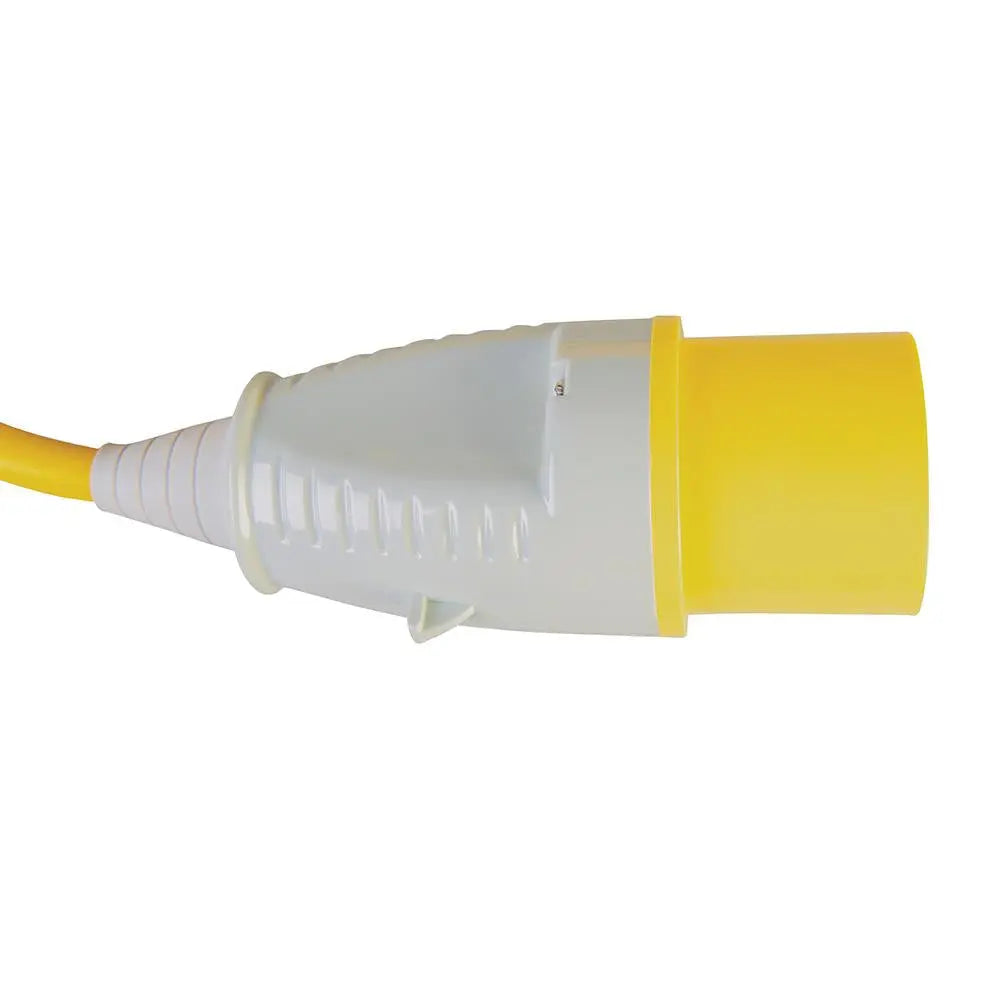 Defender Extension Lead Yellow 4mm2 32A 14m 110V E85240  White Rose Tools