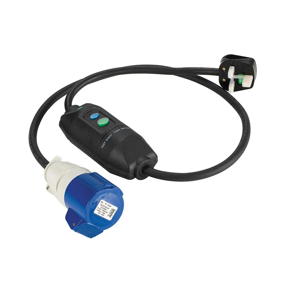 Defender In-Line RCD Lead 1m 230V E11085C  White Rose Tools