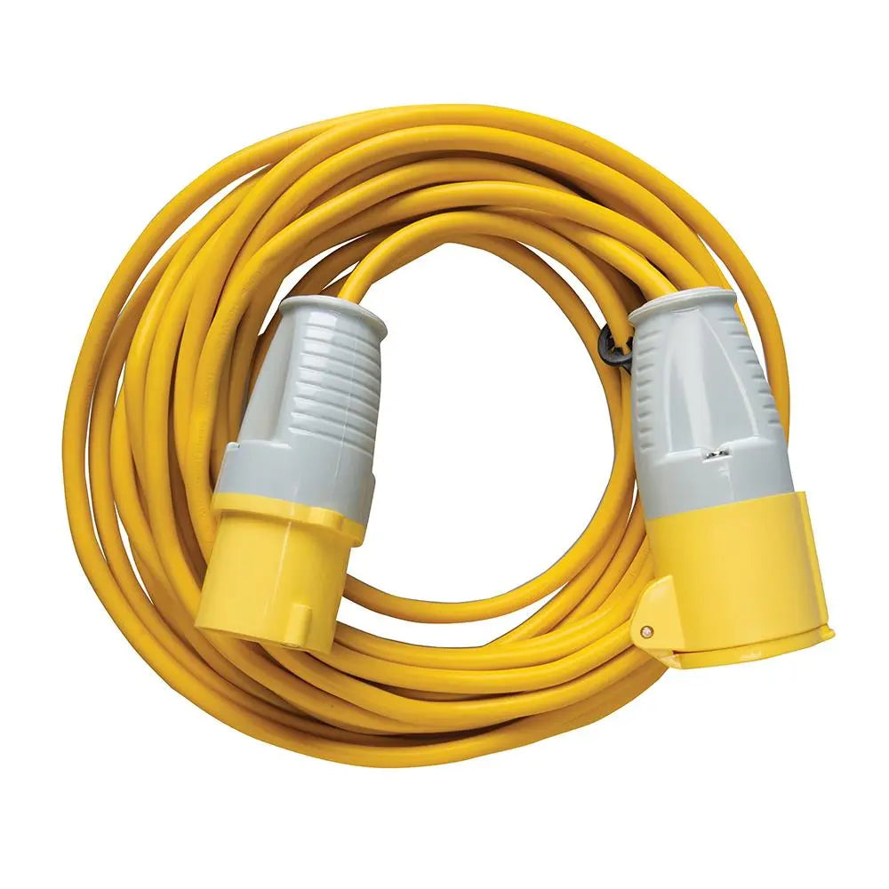 Defender Loose Lead Yellow 1.5mm2 10m 110V E85118  White Rose Tools