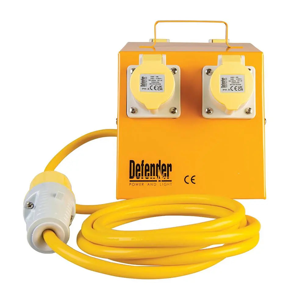Defender Splitter Box 4 x 16A 110V E13104  White Rose Tools