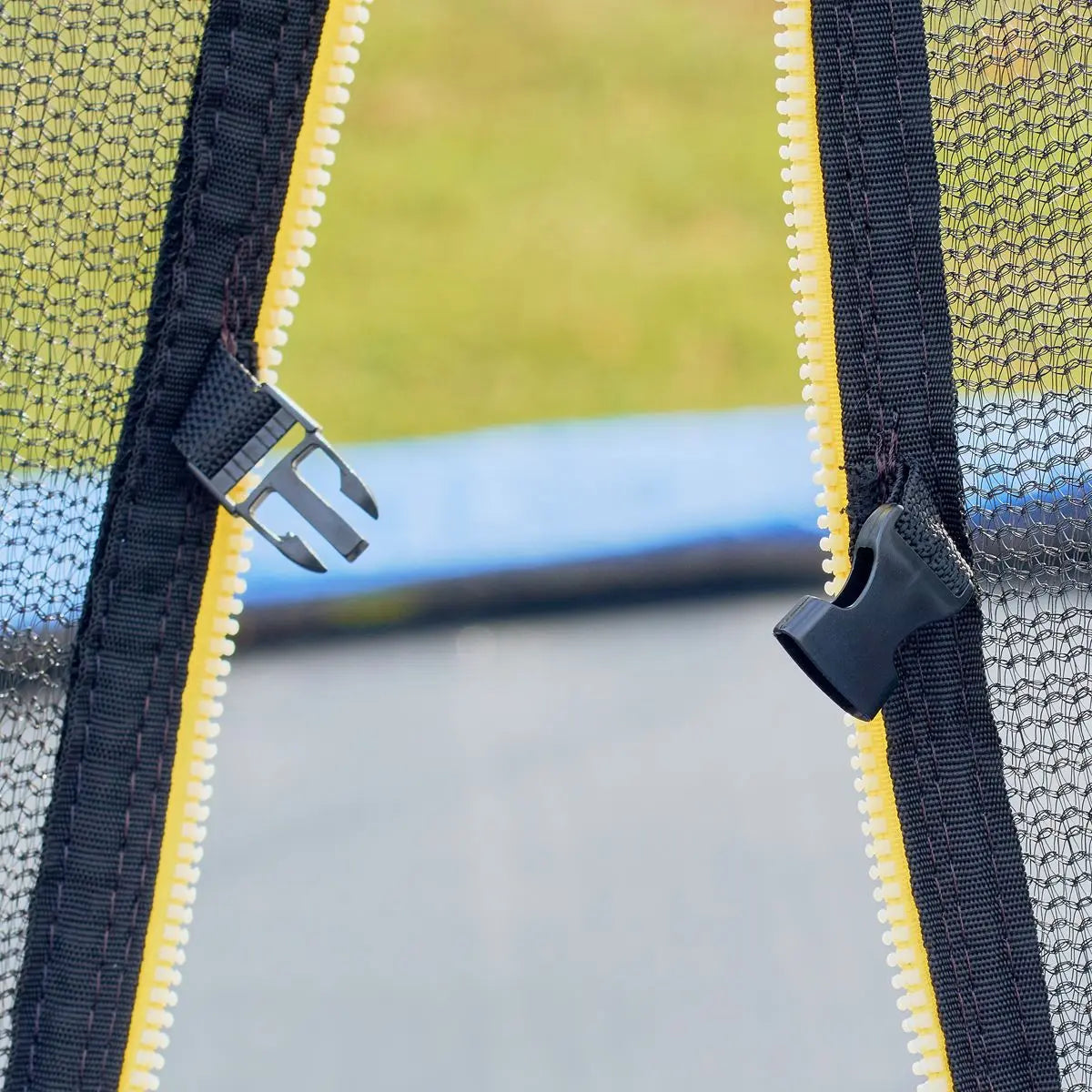Dellonda 10ft Heavy-Duty Outdoor Trampoline with Safety Enclosure Net  White Rose Tools