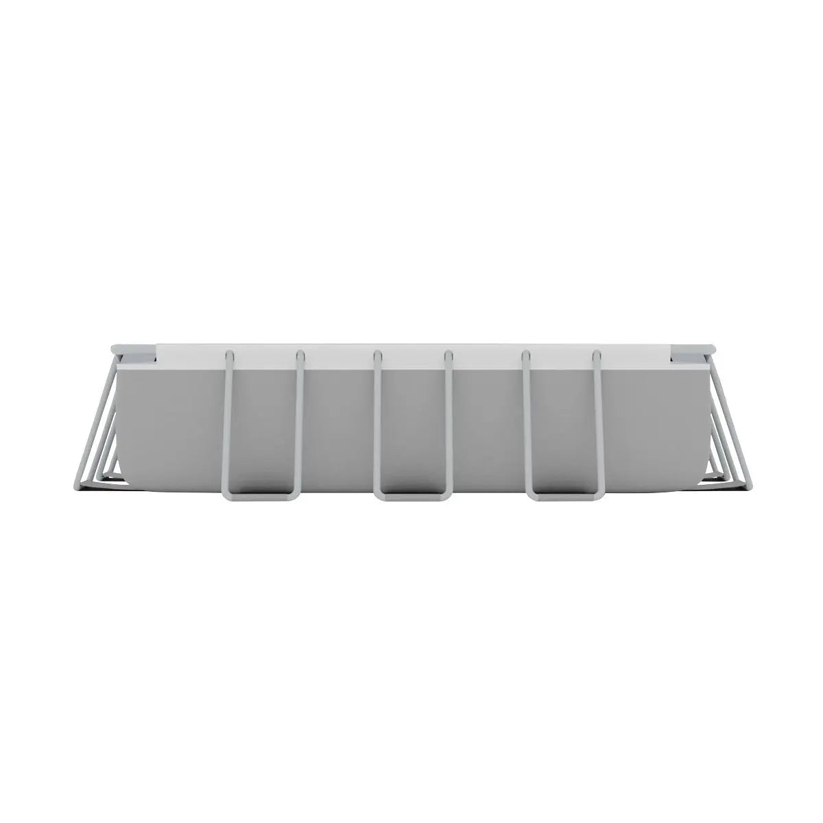 Dellonda 13ft Deluxe Steel Swimming Pool with Filter Pump  White Rose Tools