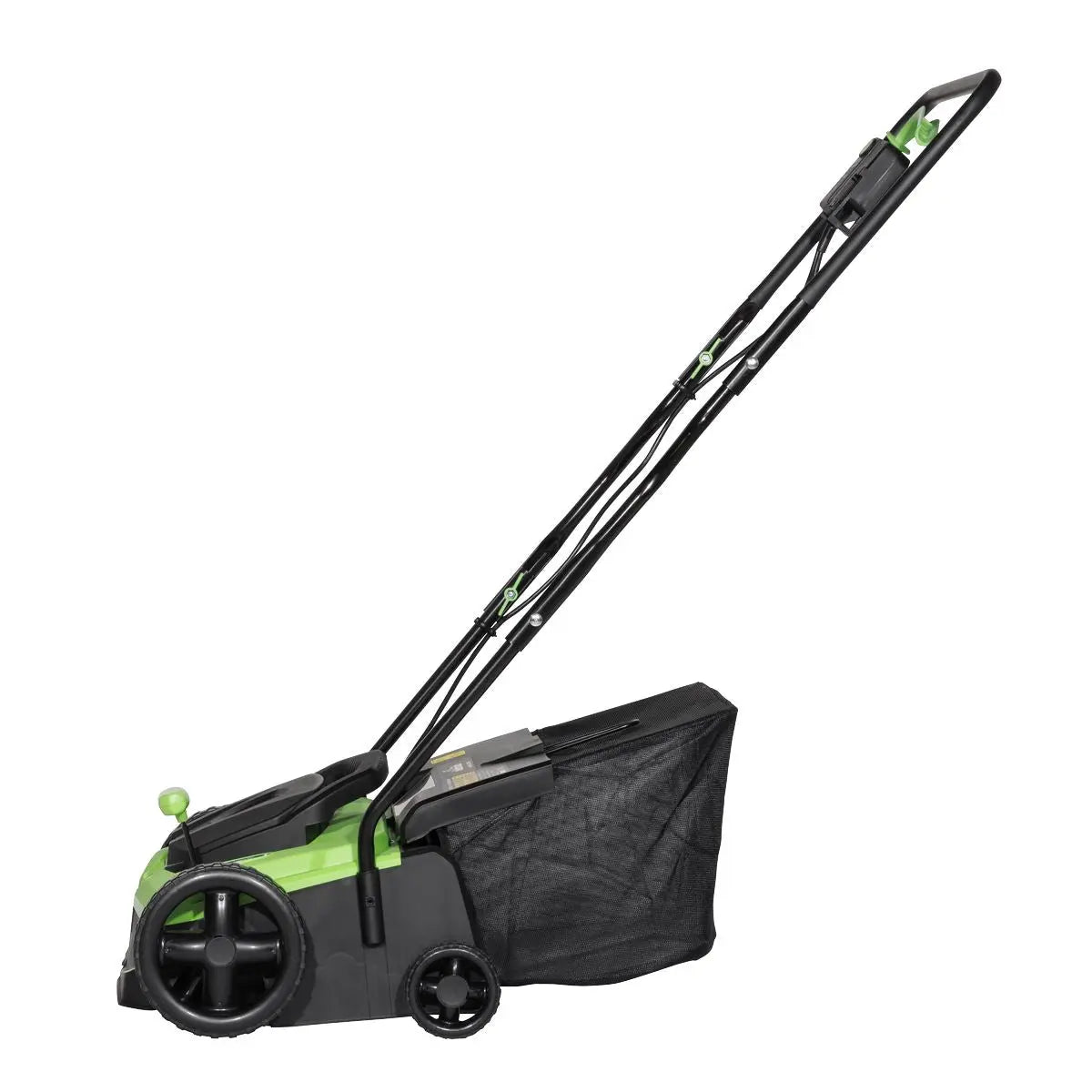 Dellonda 1500W Electric 2-in-1 Scarifier with 5-Heights, 36cm Cutting Diameter, 45L Grass Collection Bag, 10m Mains Cable, Hand Push  White Rose Tools