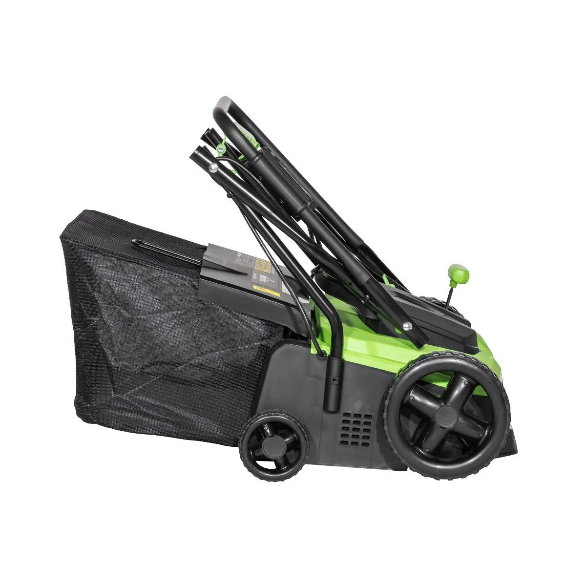 Dellonda 1500W Electric 2-in-1 Scarifier with 5-Heights, 36cm Cutting Diameter, 45L Grass Collection Bag, 10m Mains Cable, Hand Push  White Rose Tools