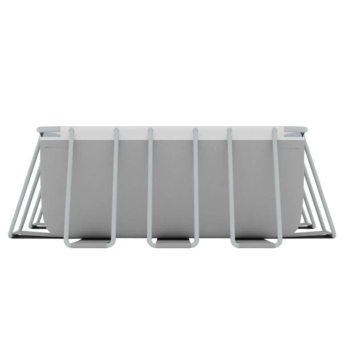 Dellonda 25ft Deluxe Steel Frame Swimming Pool with Step Ladder, Ground Covers and Filter Pump  White Rose Tools