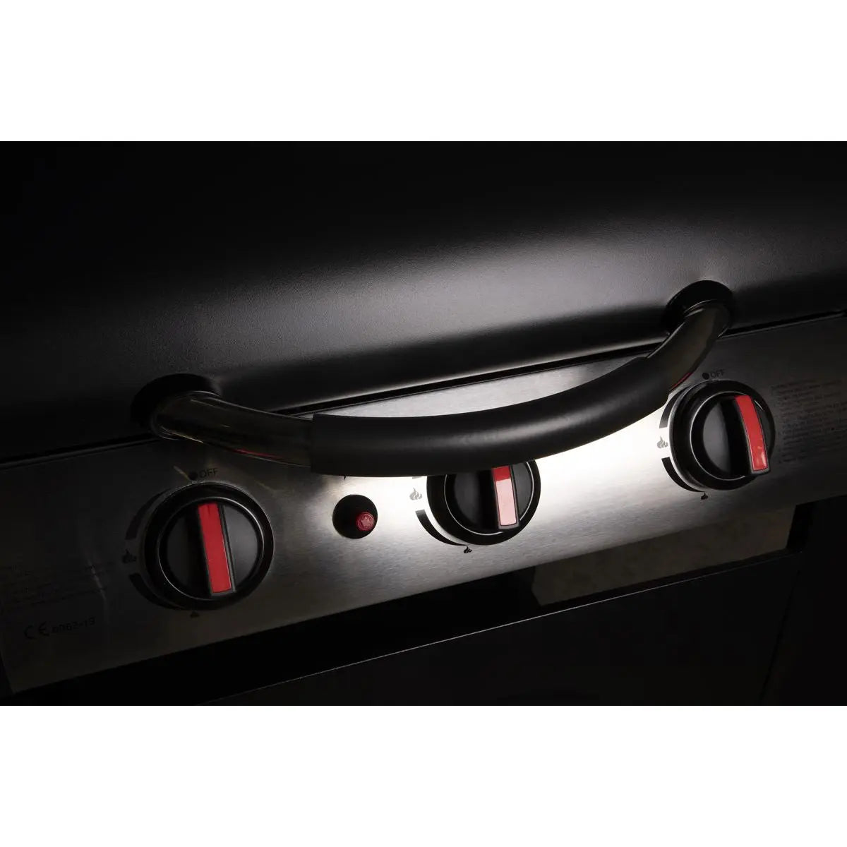 Dellonda 3 Burner Gas BBQ Grill, Ignition, Thermometer, Black/Stainless Steel  White Rose Tools