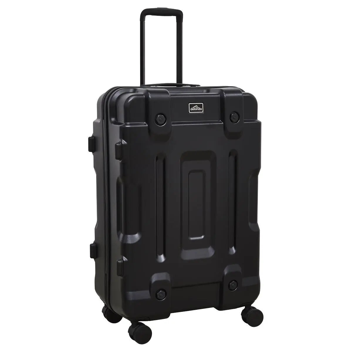 Dellonda 3-Piece Lightweight ABS Luggage Set  - 20", 24", 28" - Black - DL10  White Rose Tools