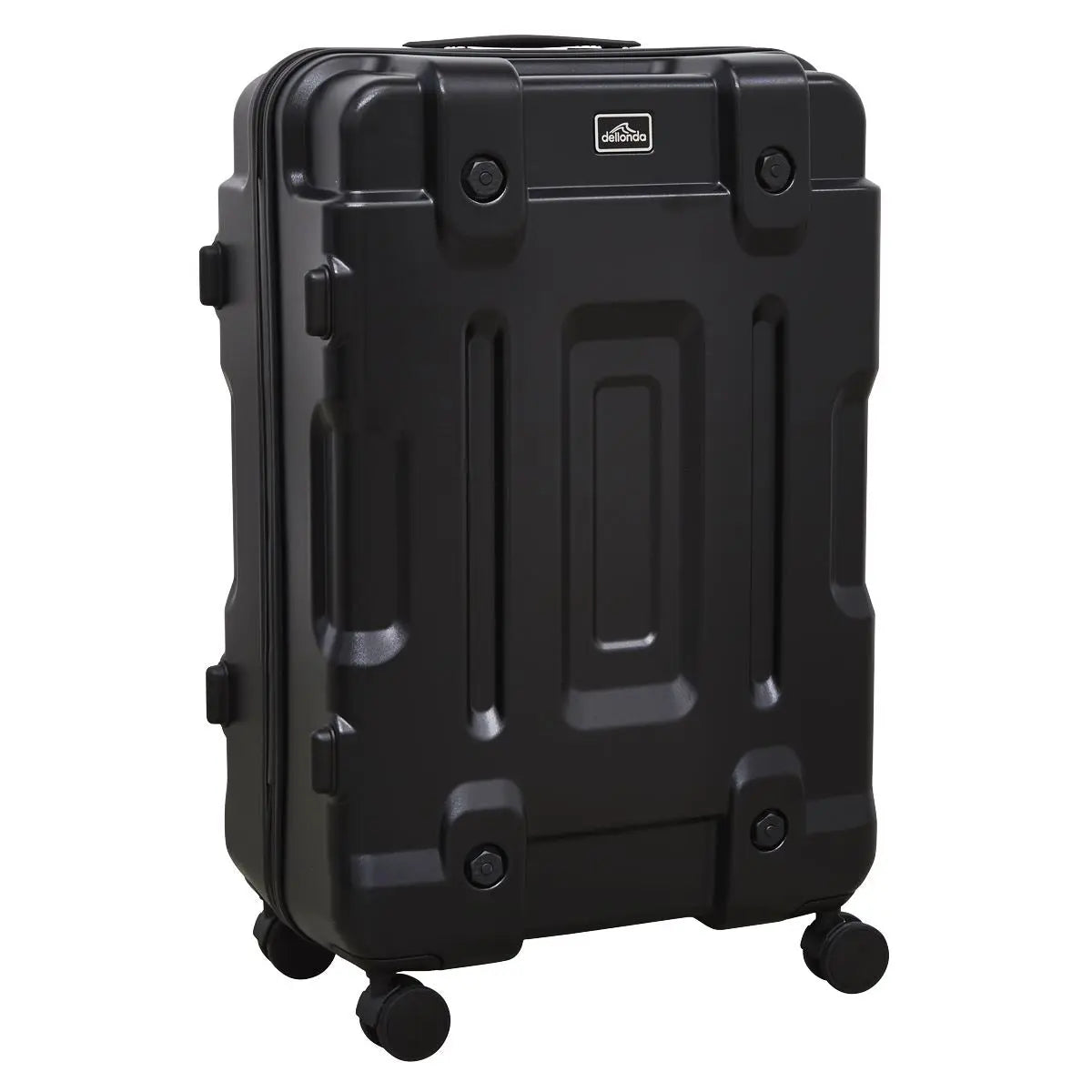 Dellonda 3-Piece Lightweight ABS Luggage Set  - 20", 24", 28" - Black - DL10  White Rose Tools