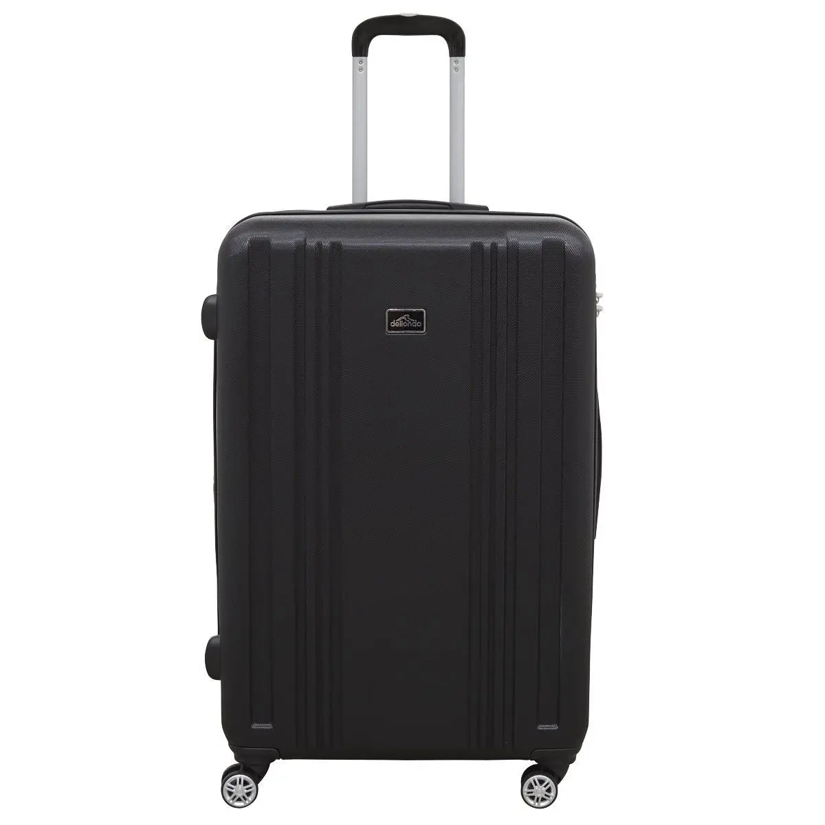 Dellonda 3-Piece Lightweight Luggage Suitcase Trolley Set ABS TSA Lock Black  White Rose Tools