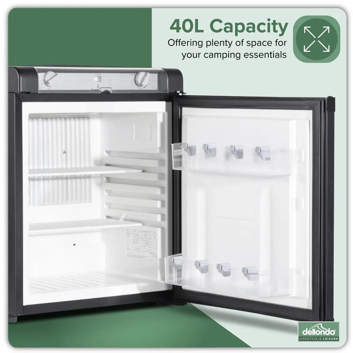 Dellonda 3-Way Fridge 40L  White Rose Tools